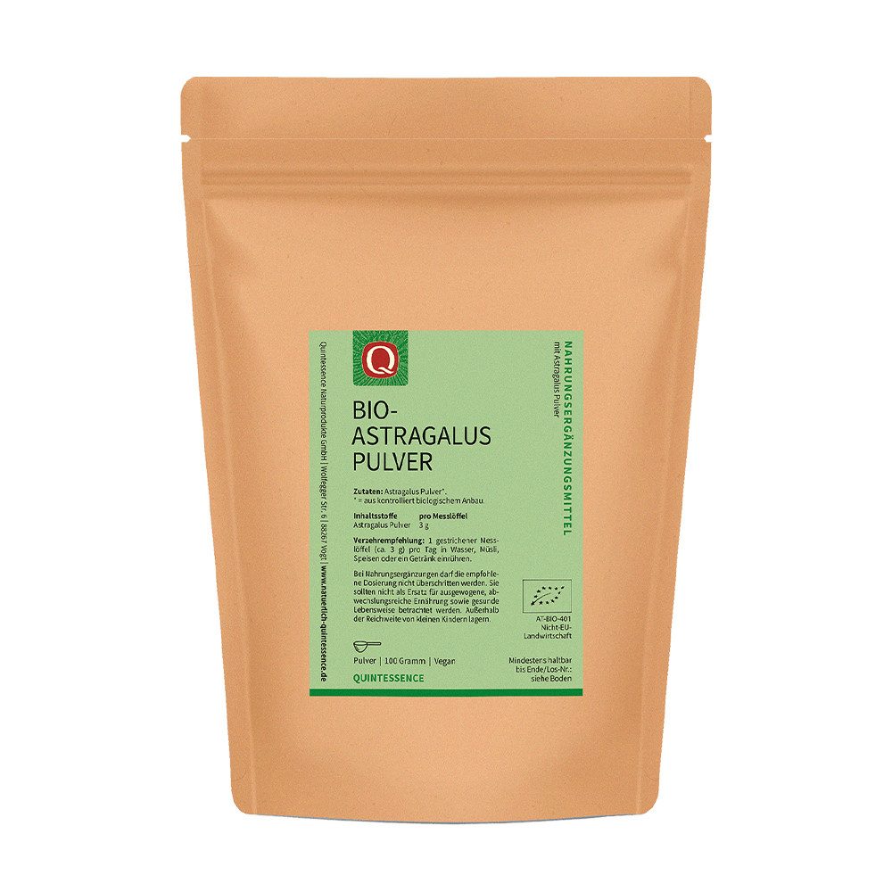 Quintessence Bio Astragalus - für Speisen, Müsli oder Smoothies Pulver, 100 g