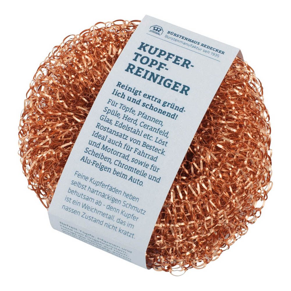 Bürstenhaus Redecker Reinigungsschwamm Kupfer - Topfreiniger 2er Set