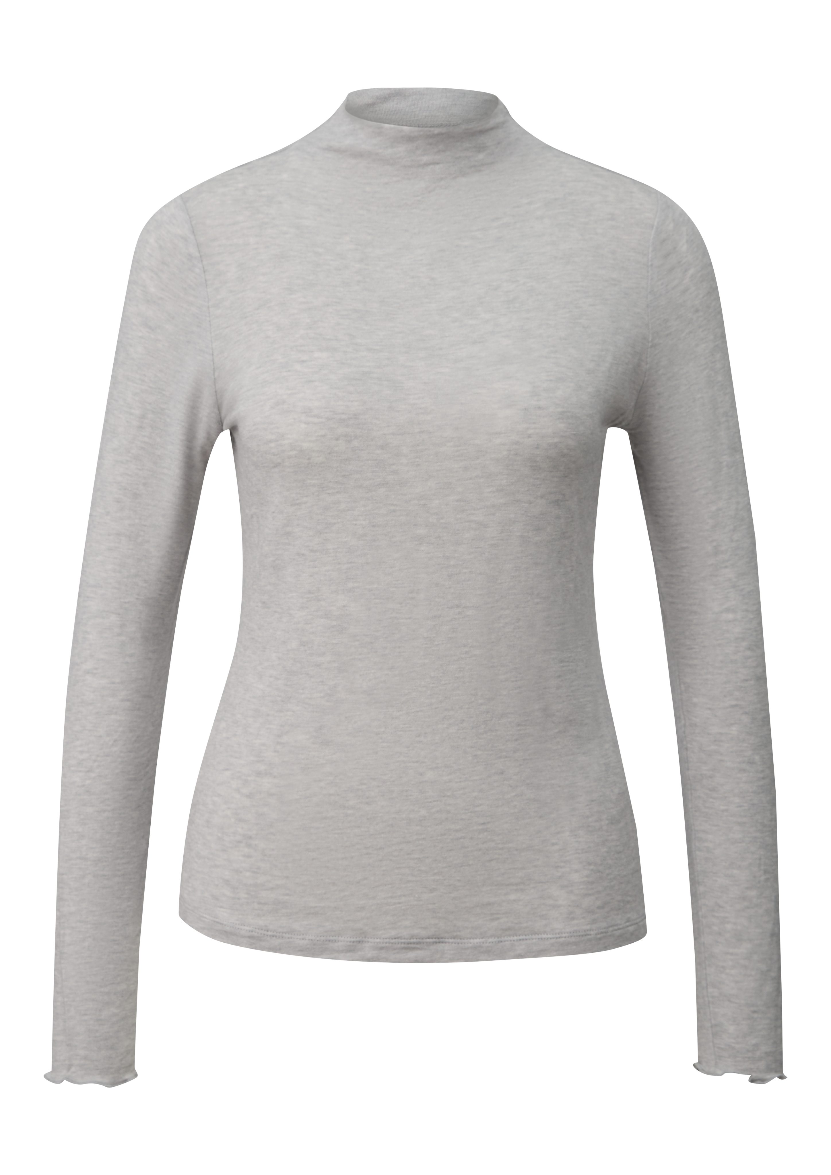 comma casual identity Langarmshirt semitransparente Optik günstig online kaufen