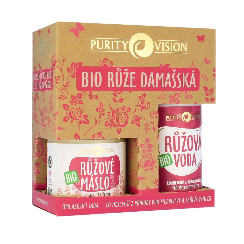Purity Vision Körperpflegemittel Rejuvenating set with damask roses