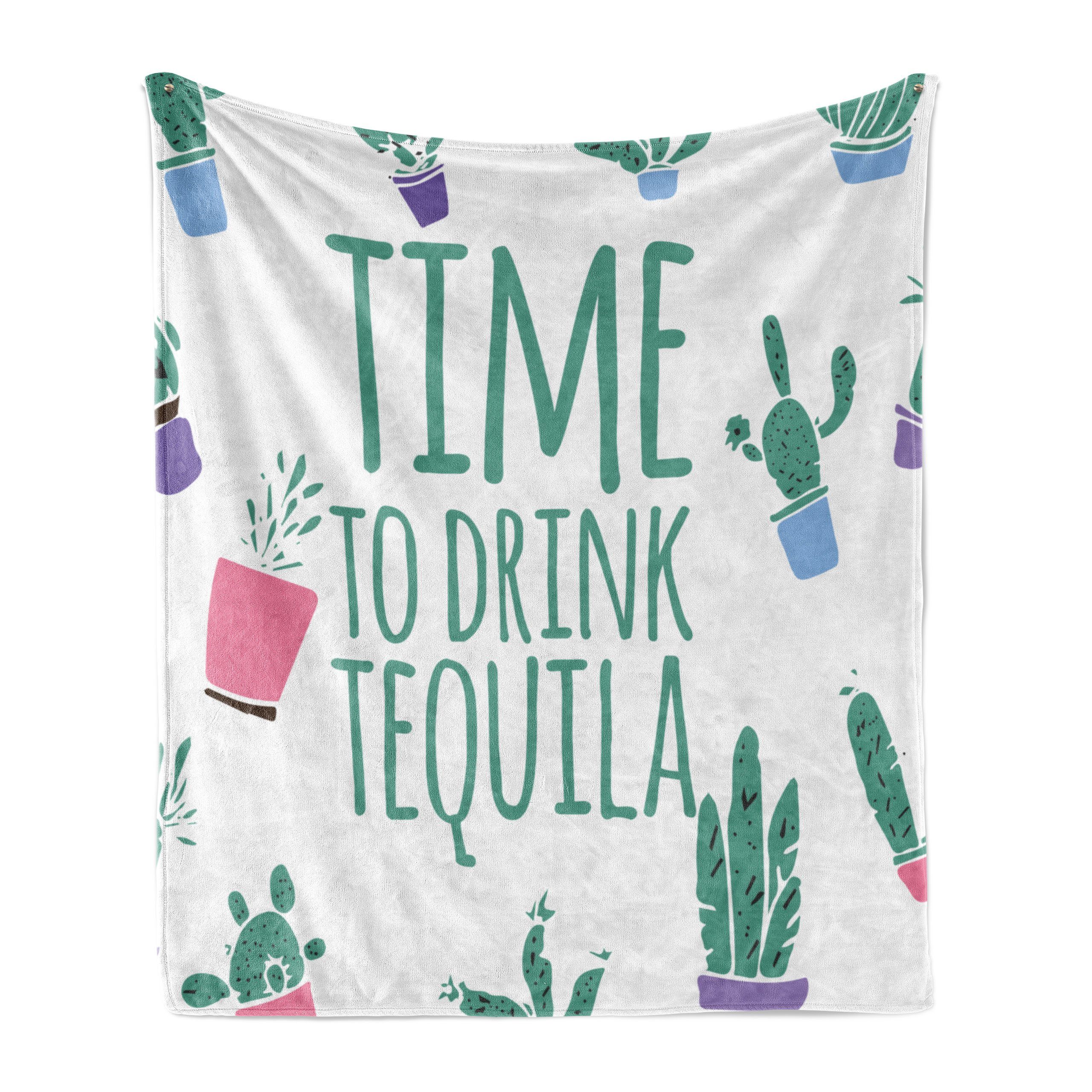 Trinken Wort Innen- Tequila Außenbereich, für Plüsch Kaktus Abakuhaus, und Gemütlicher Zeit den Wohndecke zum