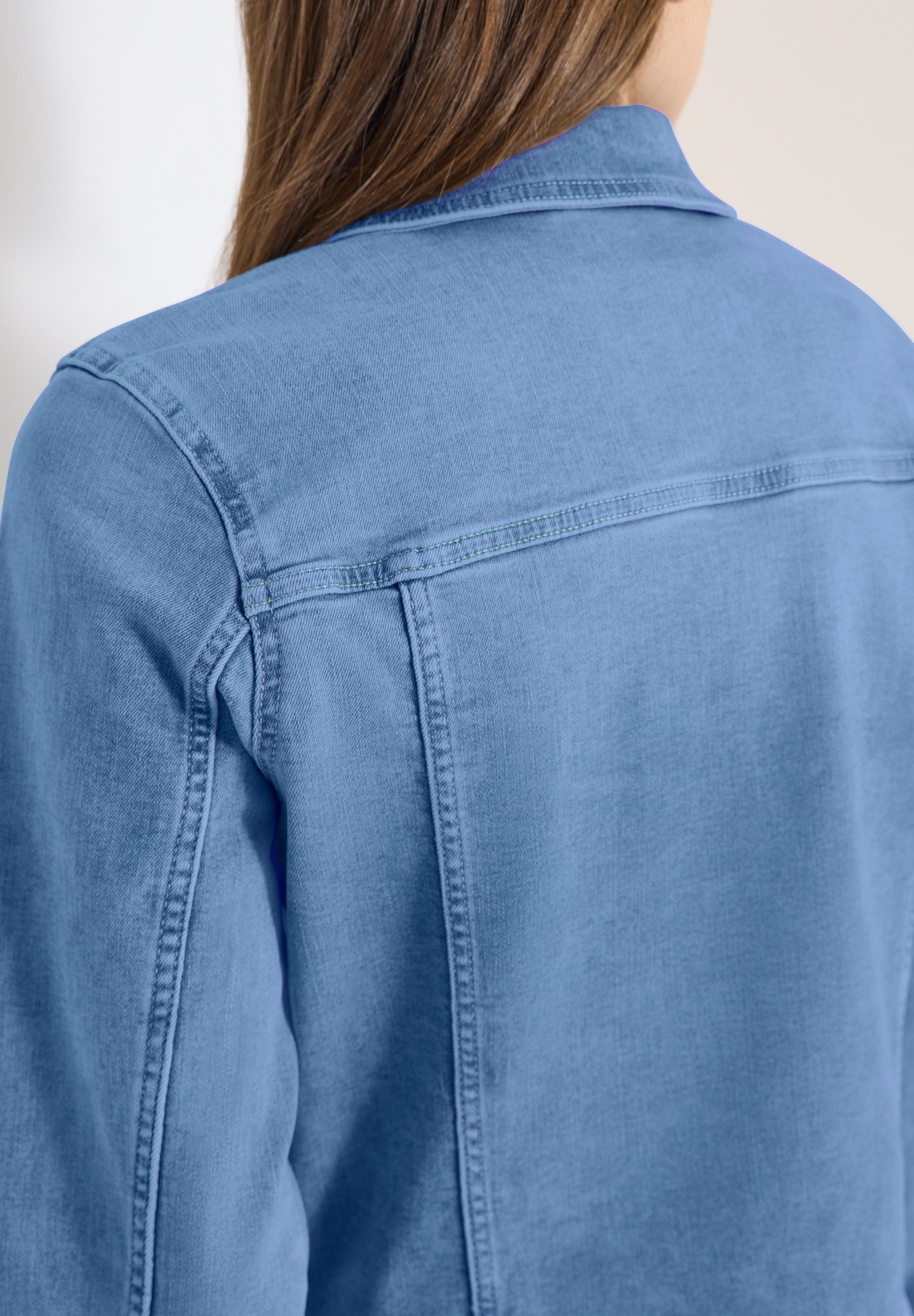 CECIL Jeansjacke mit Brusttaschen und Knöpfen – Bild 3 von 5