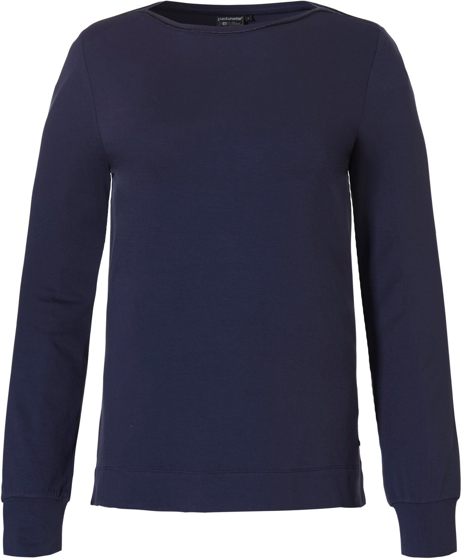Pyjamaoberteil Damen Pyjamashirt mit langem Arm