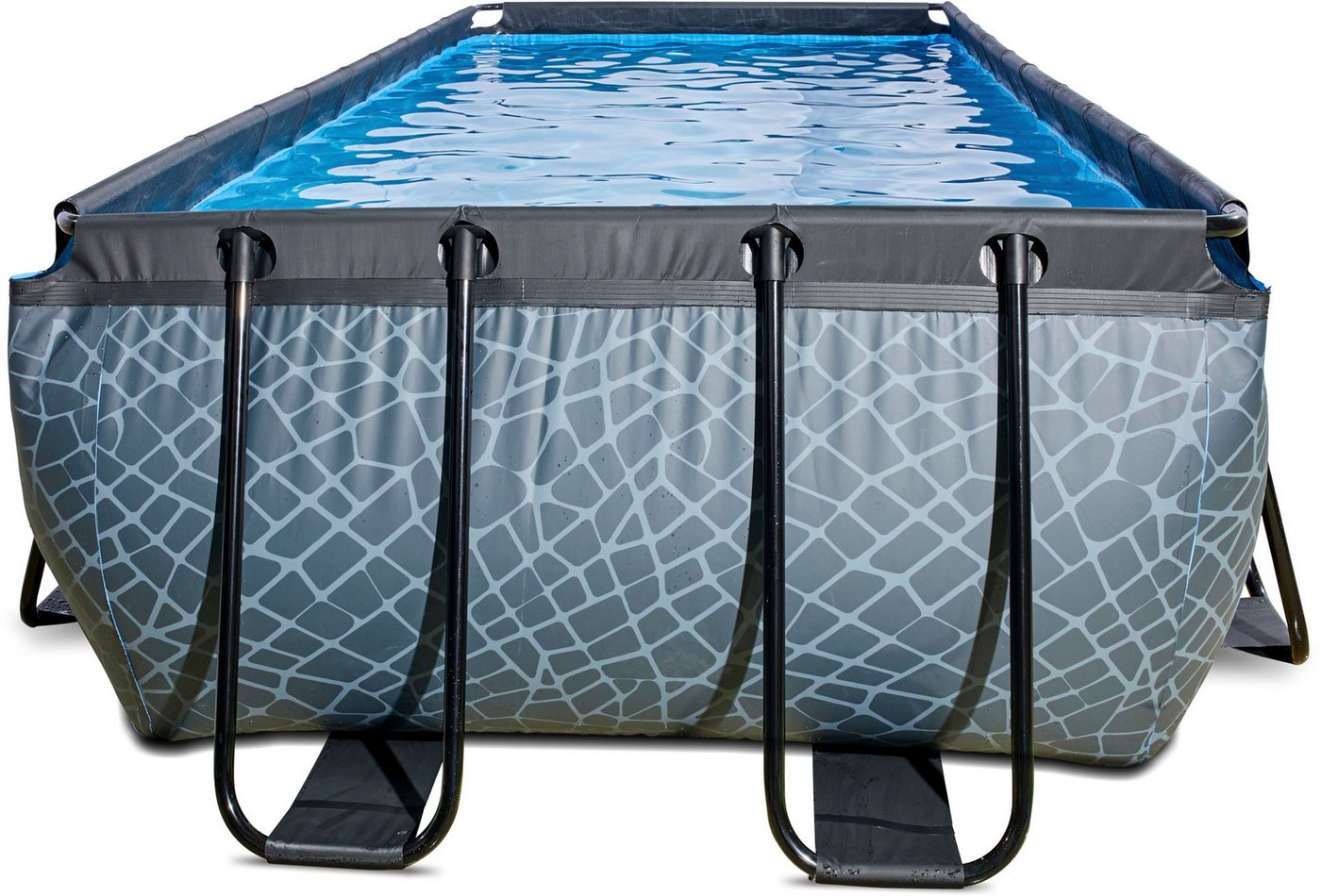 Thumbnail - EXIT Framepool (Set, 3-tlg), BxLxH: 200x400x122 cm, mit Sandfilteranlage und Leiter