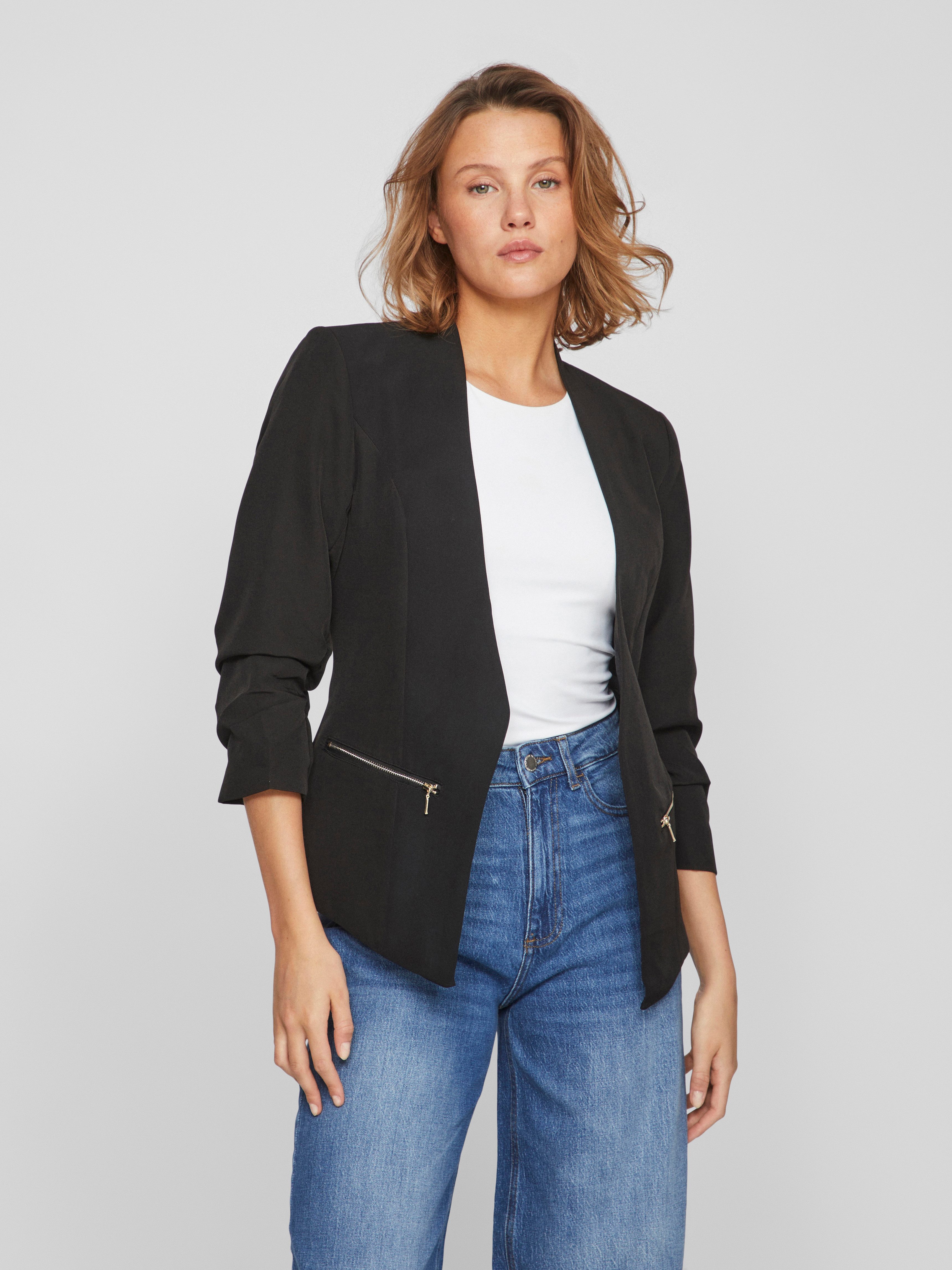 Vila Kurzblazer Joy (1-tlg) Drapiert/gerafft günstig online kaufen