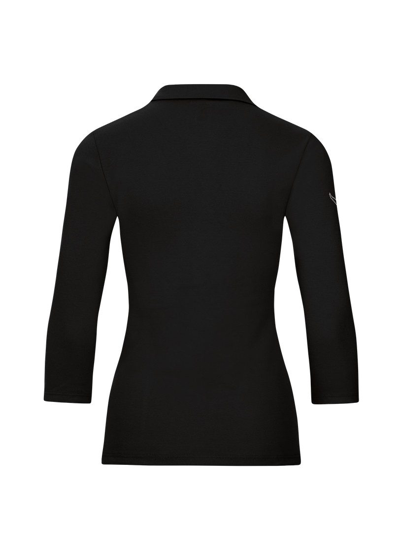 Trigema Poloshirt TRIGEMA Poloshirt mit Kristallsteinen (1-tlg) günstig online kaufen