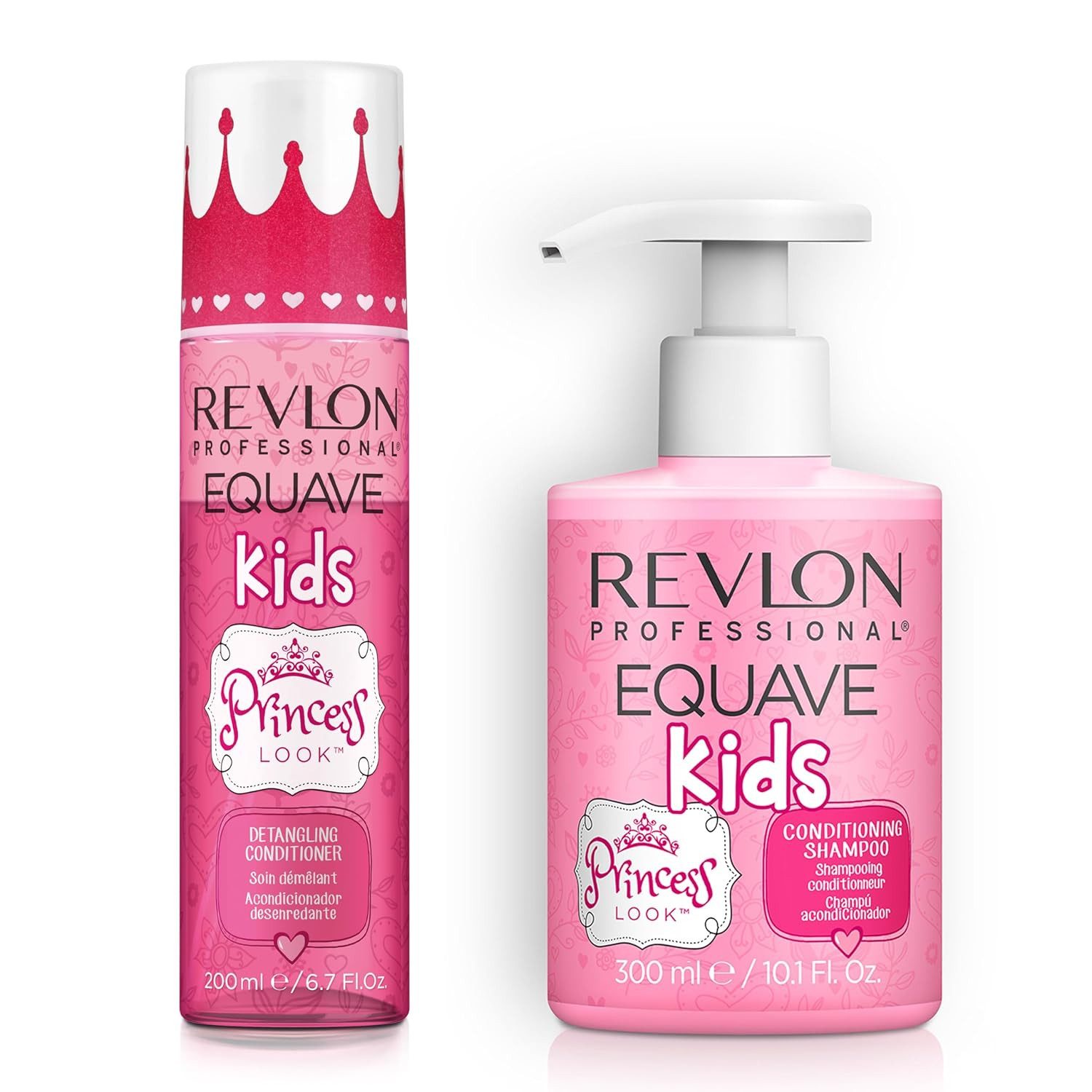 REVLON PROFESSIONAL Haarpflege-Set EQUAVE KIDS PACK PRINCESS LOOK SHAMPOO+CONDITIONER, Spar-Set, 2-tlg., Limited Edition
