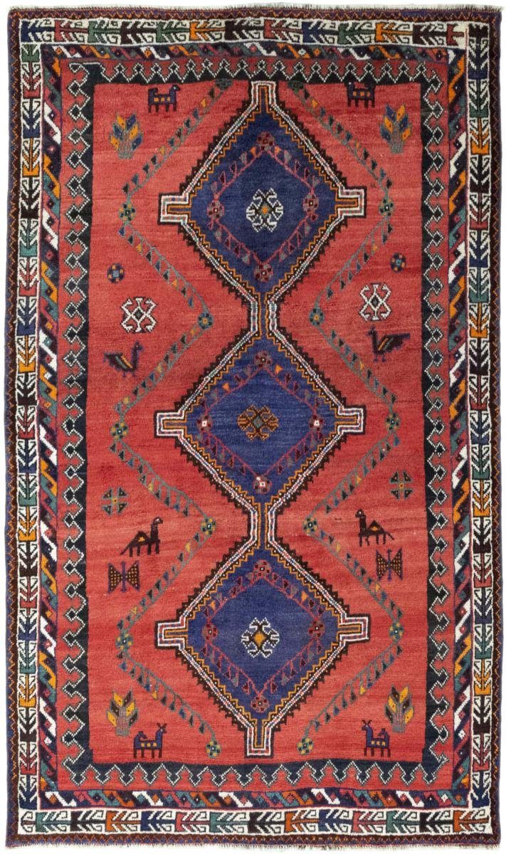 Orientteppich Shiraz 154x269 Handgeknüpfter Orientteppich / Perserteppich, Nain Trading, rechteckig, Höhe: 10 mm