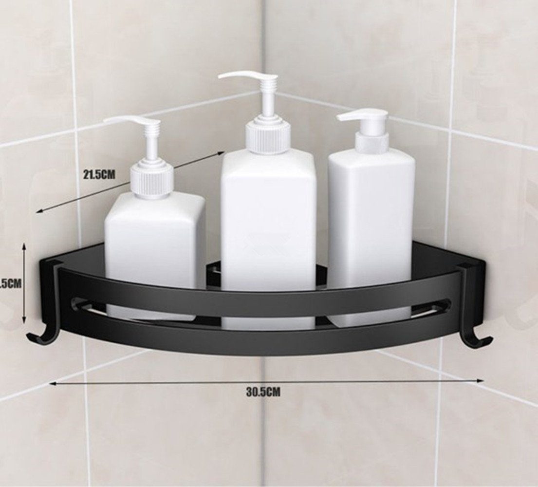 XDeer Badaccessoire-Set 1/2 Stück Duschablage 1 Bohren Ecke Ohne tlg., Duschhalterung Shower Duschregal,Badregal Duschgelhalter,Duschkorb Shelf Organizer Duschablage