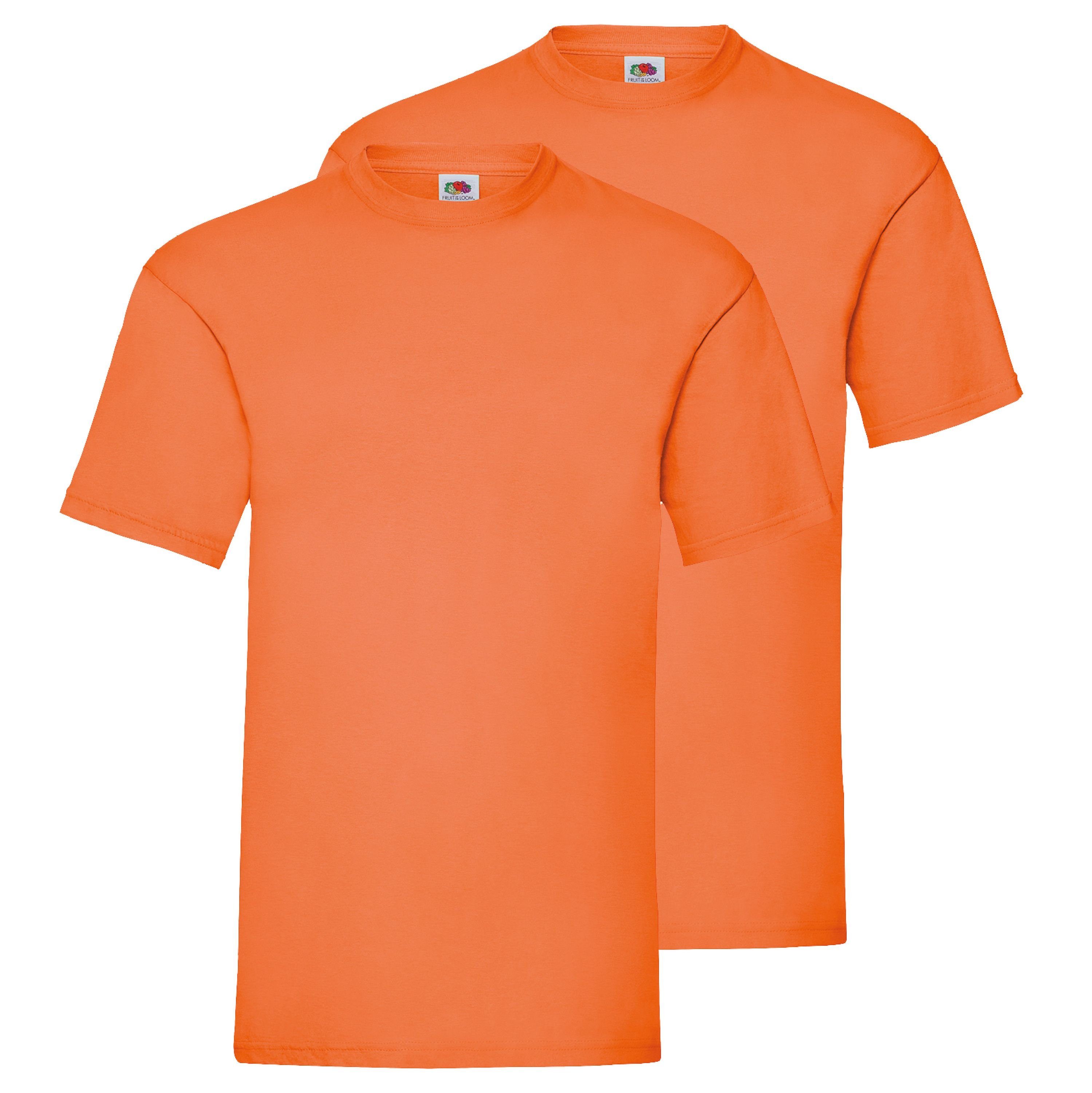 Fruit of the Loom Rundhalsshirt Valueweight T-Shirt orange