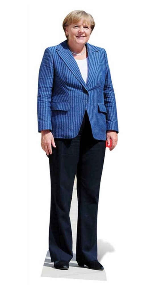empireposter Dekofigur Angela Merkel - Pappaufsteller in Lebensgrösse 164 cm