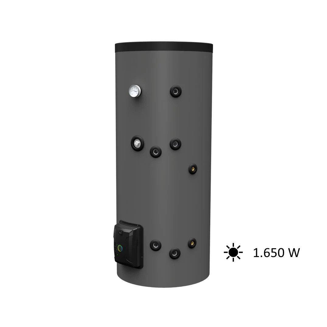 fothermo System AG Standspeicher PVB-200, (max. 65°C) (Einzelprodukt, Einzelprodukt), 3 MPP-Tracker, integrierter Wärmetauscher, PV-Direktheizung