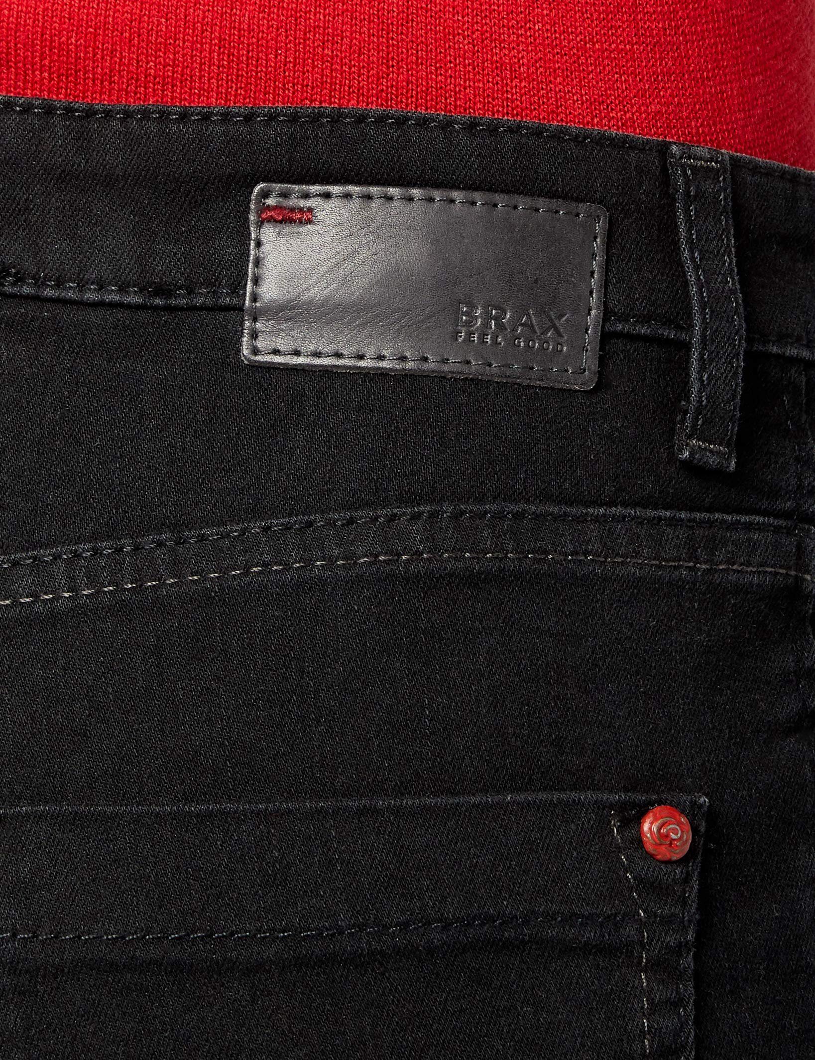 schwarz regular (1-tlg) Brax 5-Pocket-Jeans