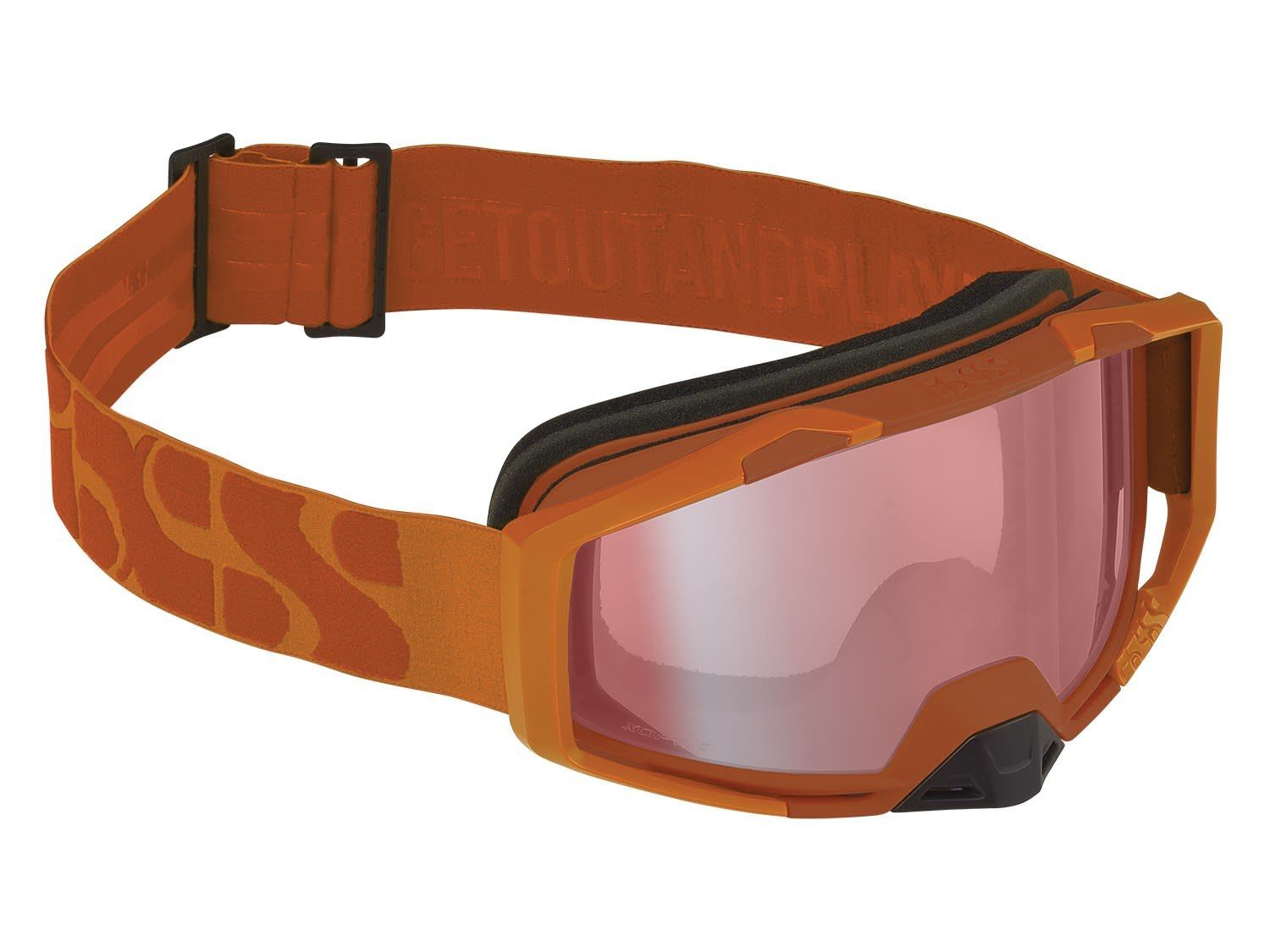 Goggle Ixs Trigger IXS - Orange Mirror Fahrradbrille Accessoires Pink Burnt Mirror Soft