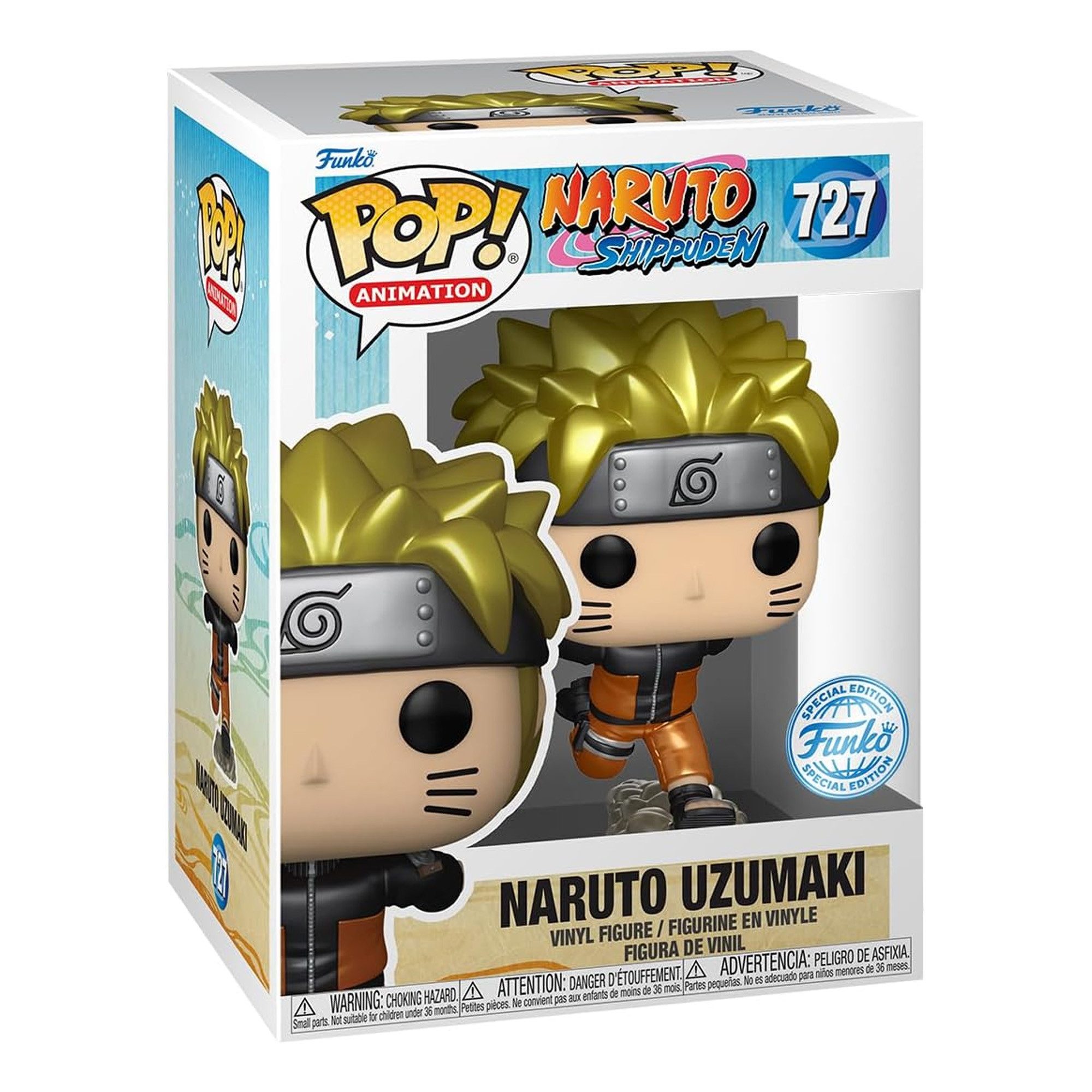 Funko Actionfigur Naruto Run T-Shirt mit Funko POP! (S) - Naruto Shippuden