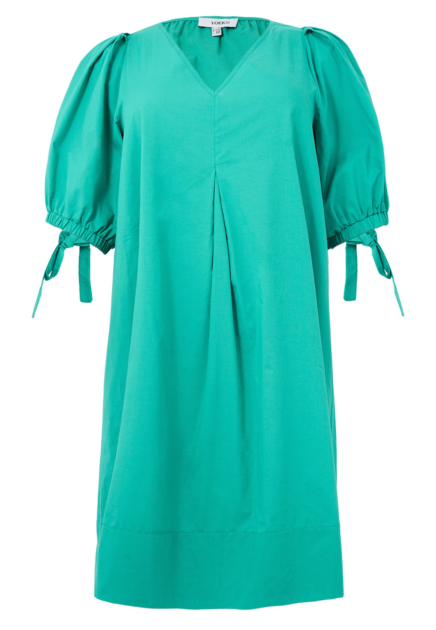YOEK A-Linien-Kleid Damen Kleid mit V-Ausschnitt günstig online kaufen
