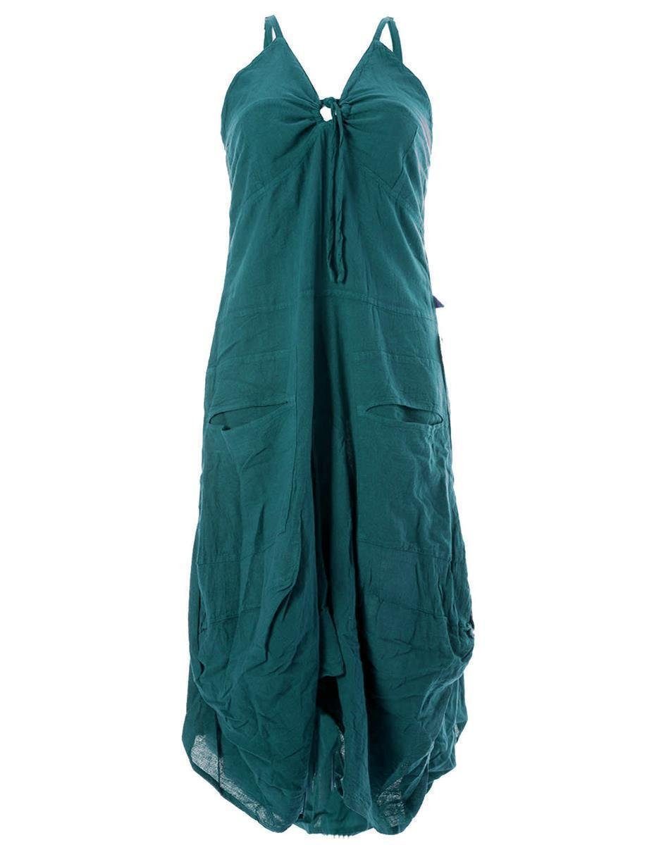 Vishes Ballonkleid Lagenlook Ballonkleid mit verstellbaren Trägern Hippie, Goa, Ethno Elfen Style