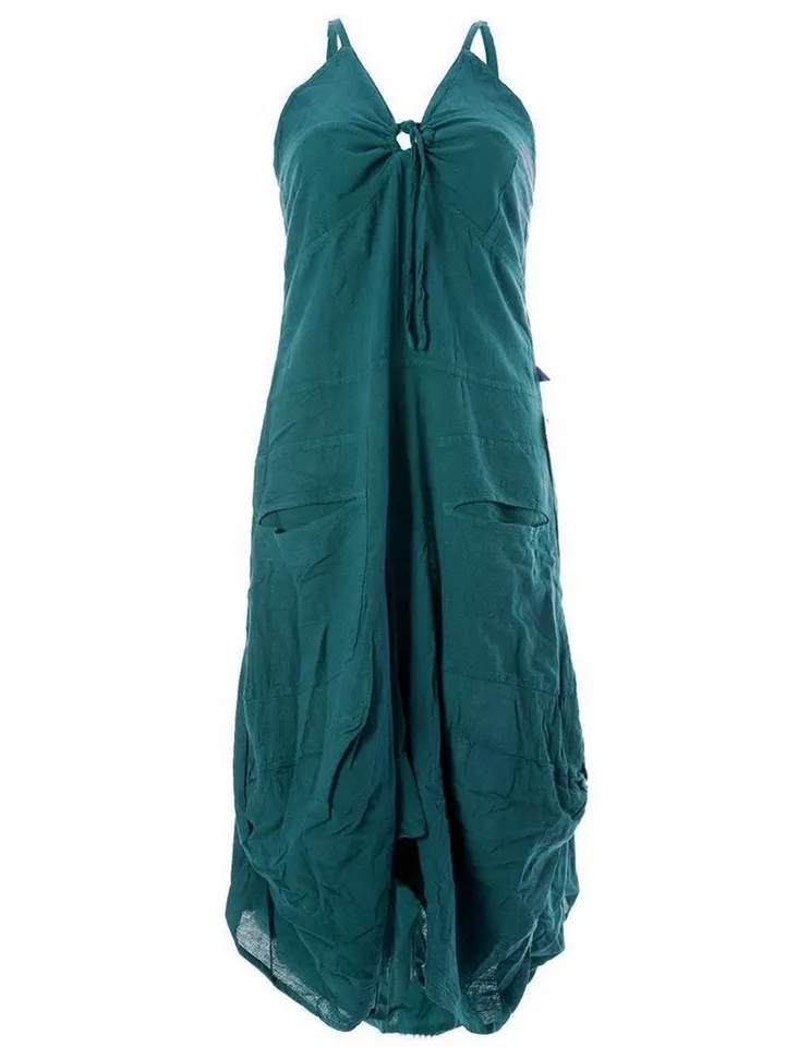 Vishes Ballonkleid Lagenlook Ballonkleid mit verstellbaren Trägern Hippie, Goa, Ethno Elfen Style