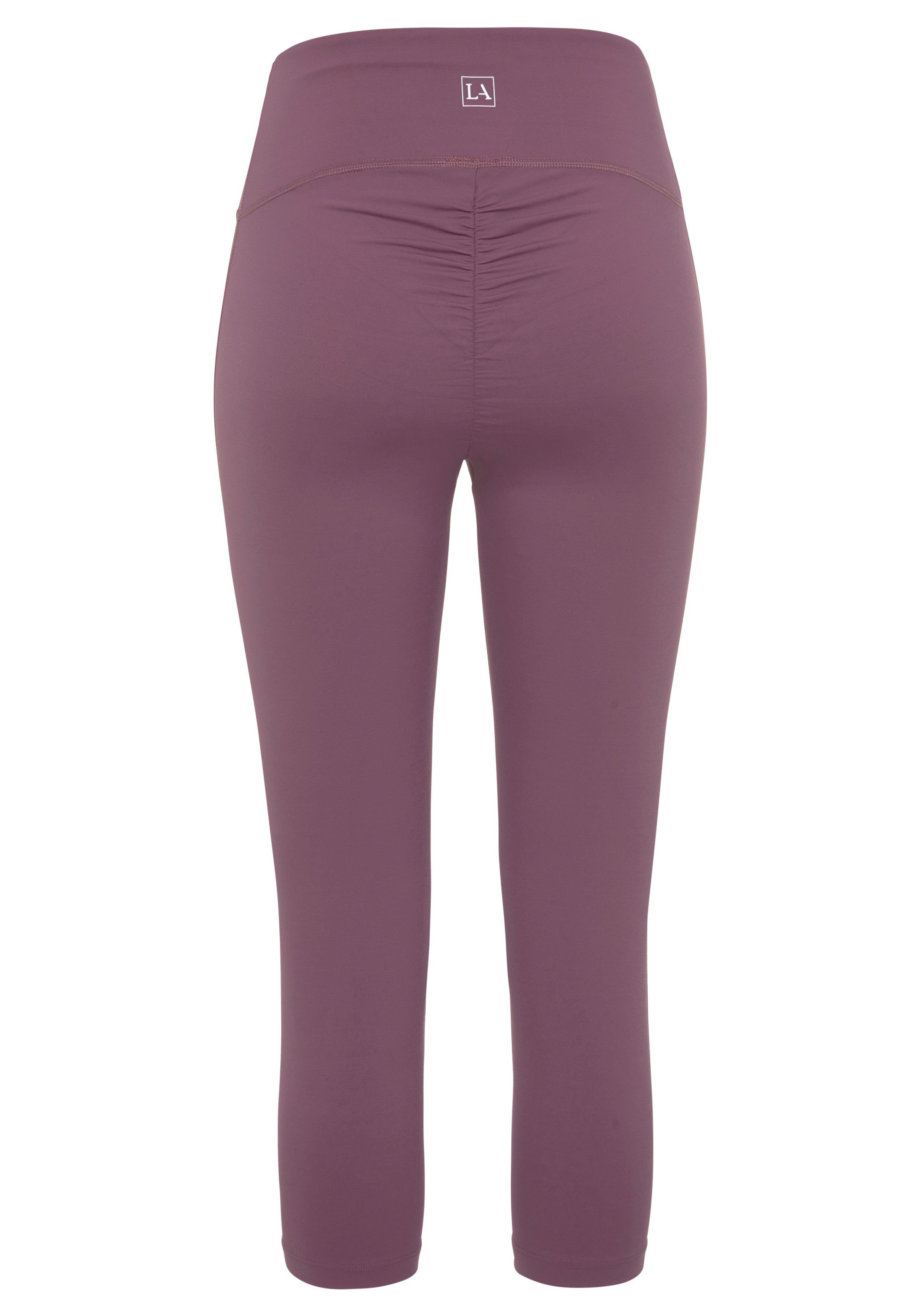 LASCANA ACTIVE Caprileggings mit kleiner Raffung, Loungewear