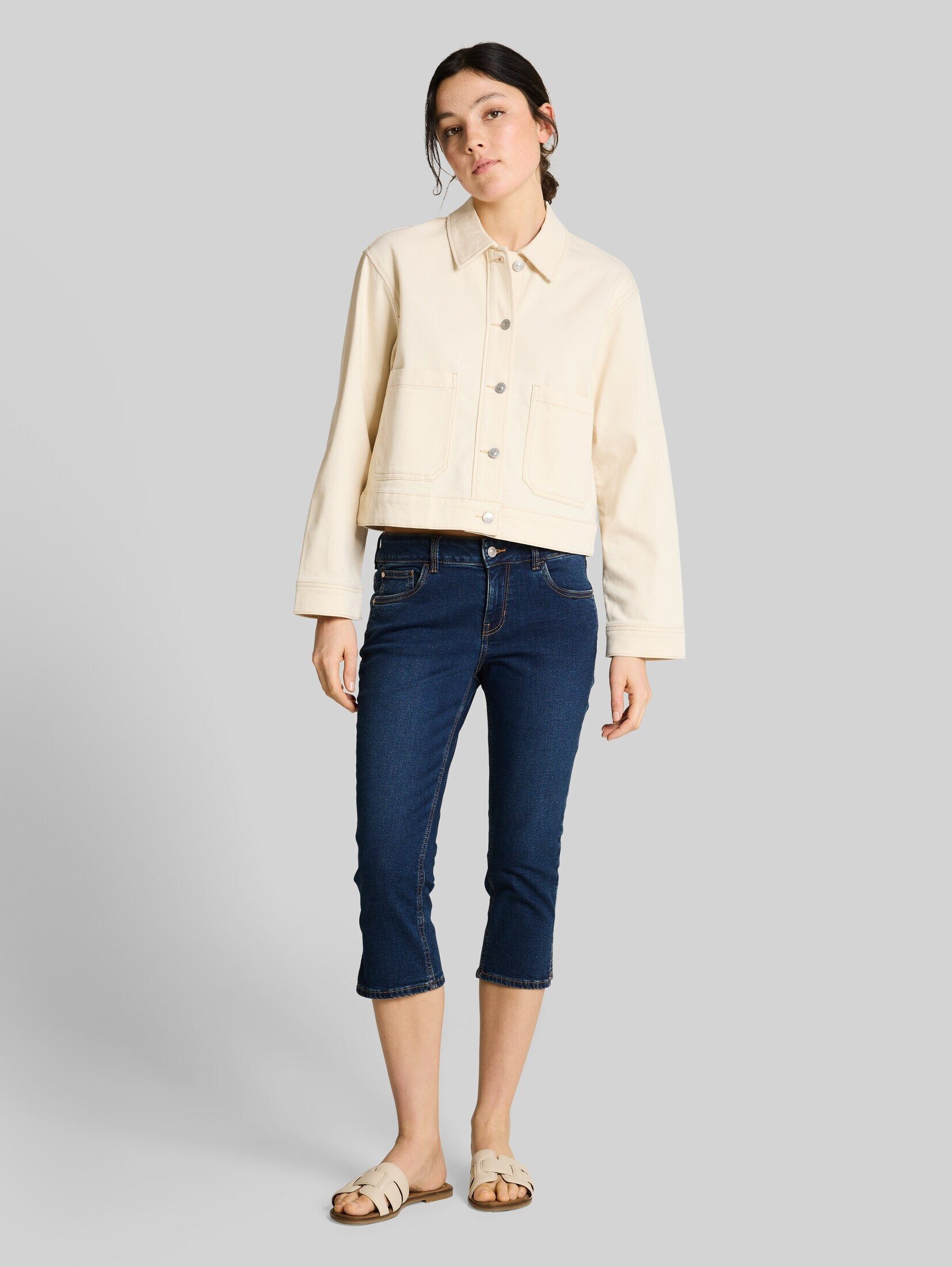 TOM TAILOR Denim Caprijeans Jeanshosen TTJONA SKINNY Capri Jeans