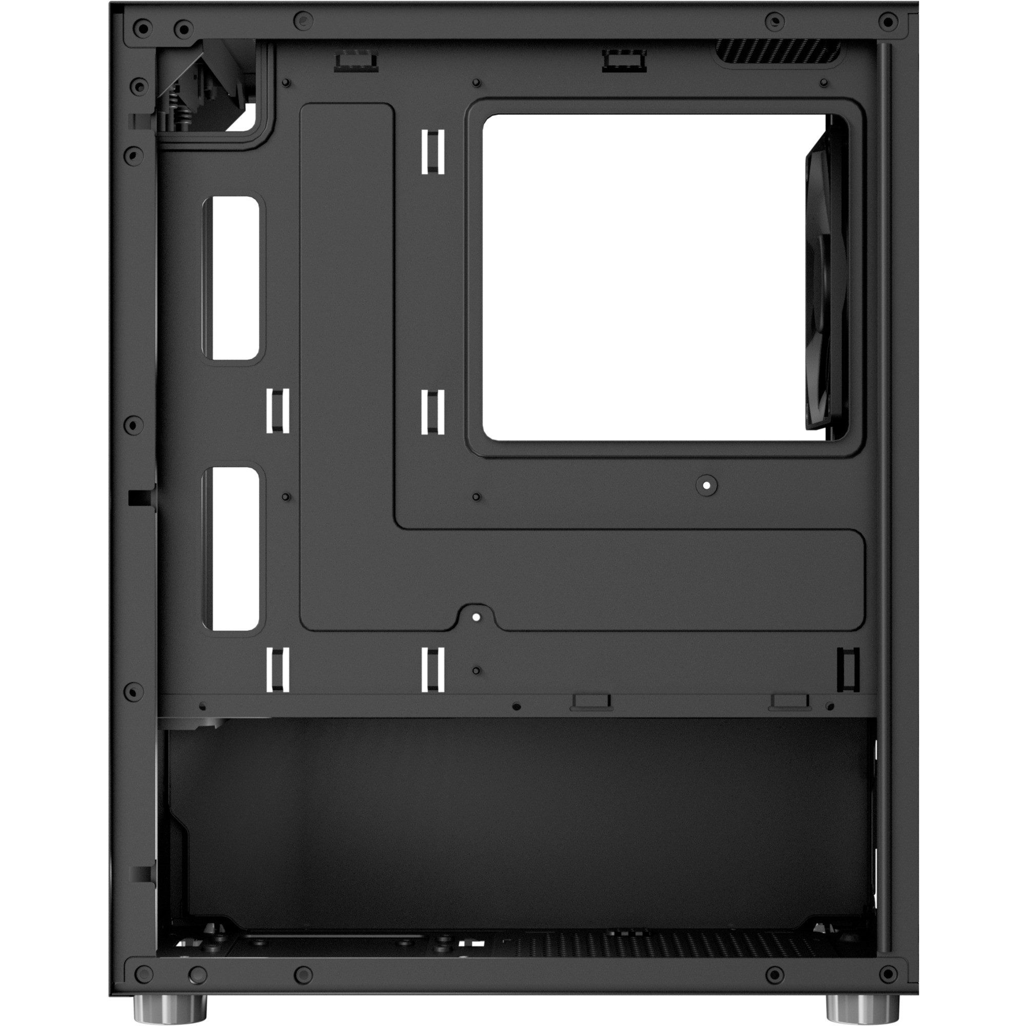 Aerocool PC-Gehäuse Aerocool CS-111-G-BK-v1, Tower-Gehäuse, (Tempered