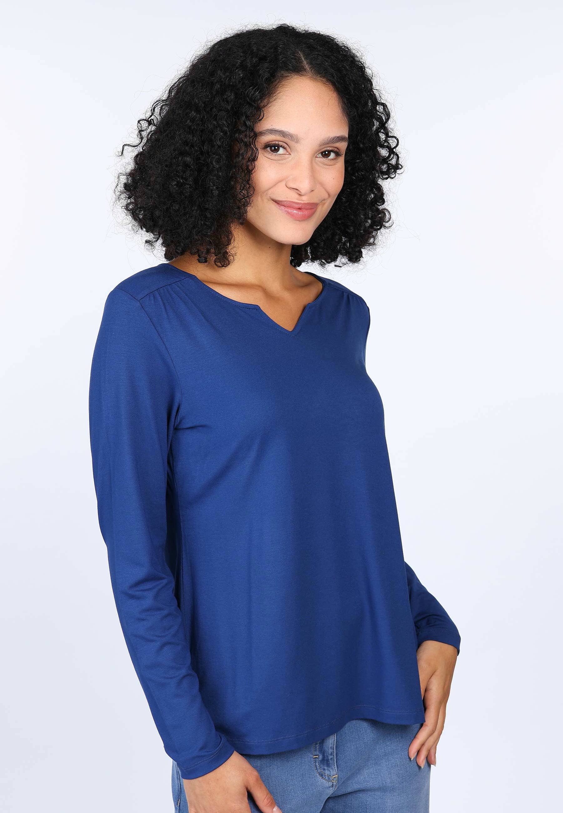 Deerberg Langarmshirt Adrijana solid