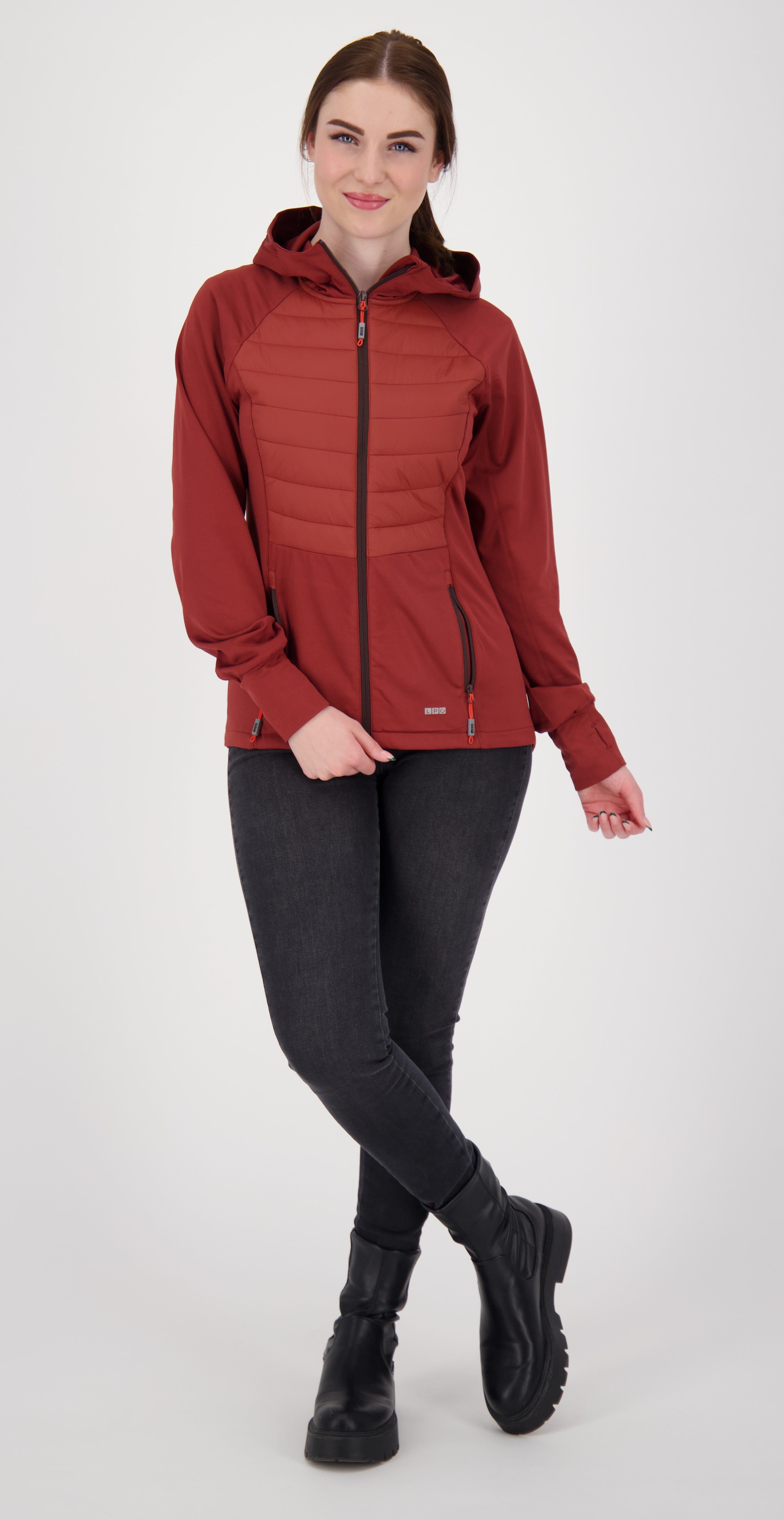 Linea Größen II WOMEN auch erhältlich LPO Großen Hybridjacke in weinrot PAM Primero