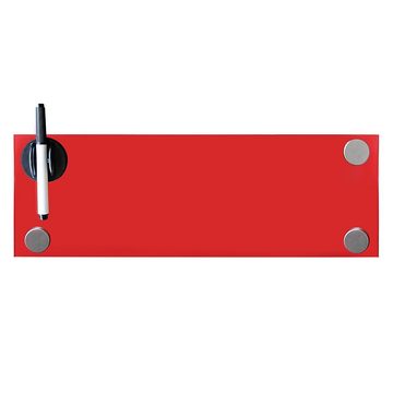 Feel2Home Magnettafel Glasmagnettafel Magnetboard Memoboard Wand Pinnwand rot versch. Größen, Sicherheitsglas