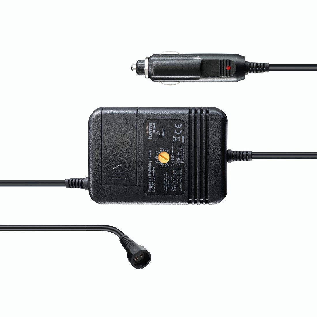 Netzteil für Kfz, einstellbar, 2000mA, 24W, max. 12V, 8 Adapter KFZ-Netzteil