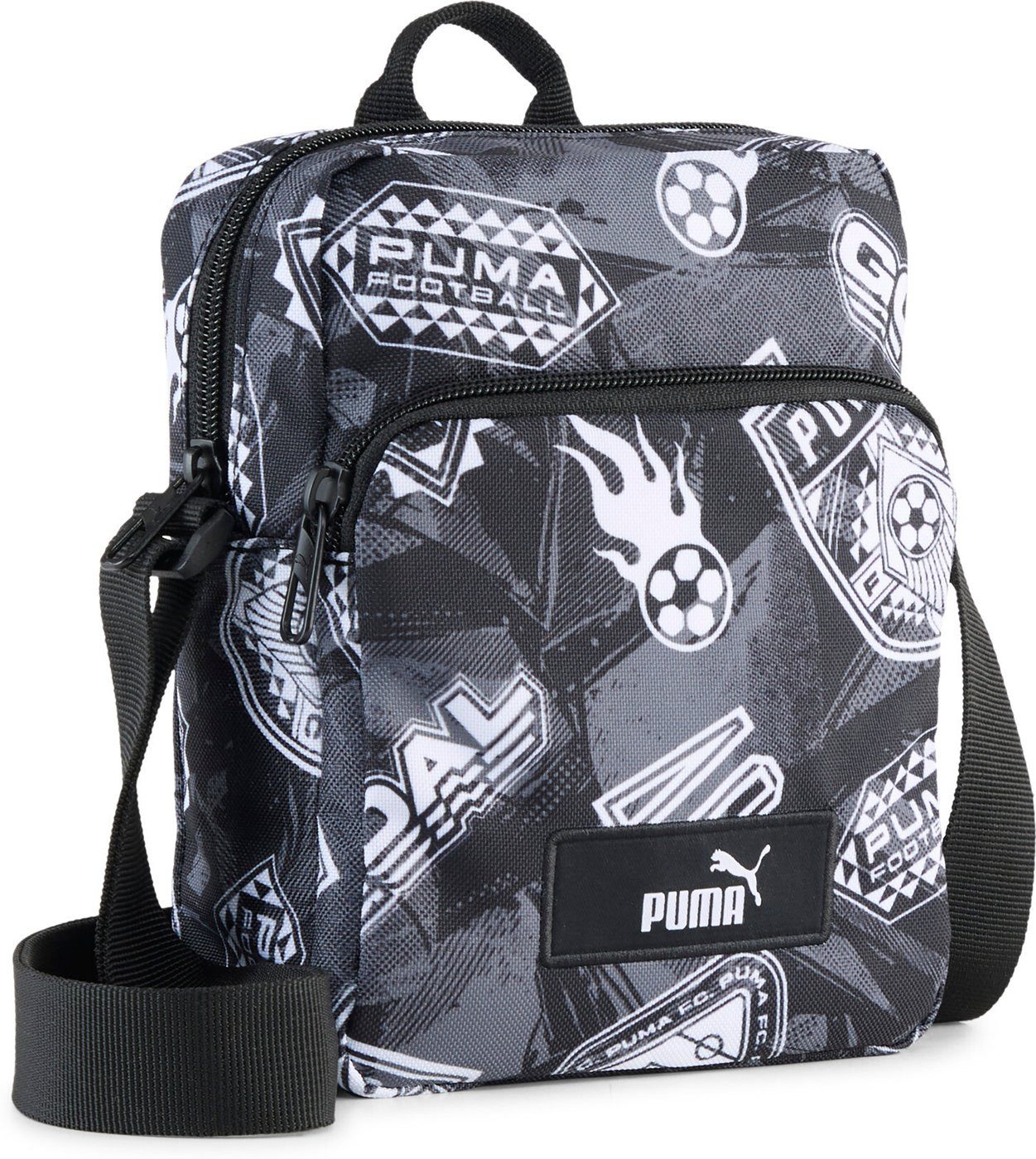 Sporttasche PUMA ACADEMY AOP Portable PUMA BLACK-FOOTBALL AOP