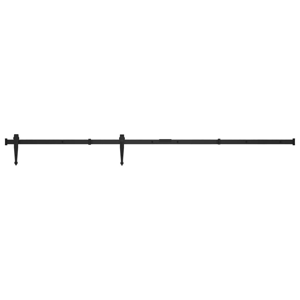 vidaXL Vakuumbehälter Mini Schiebetürbeschlag Set für Schranktüren Carbonstahl 152 cm, (1-tlg)