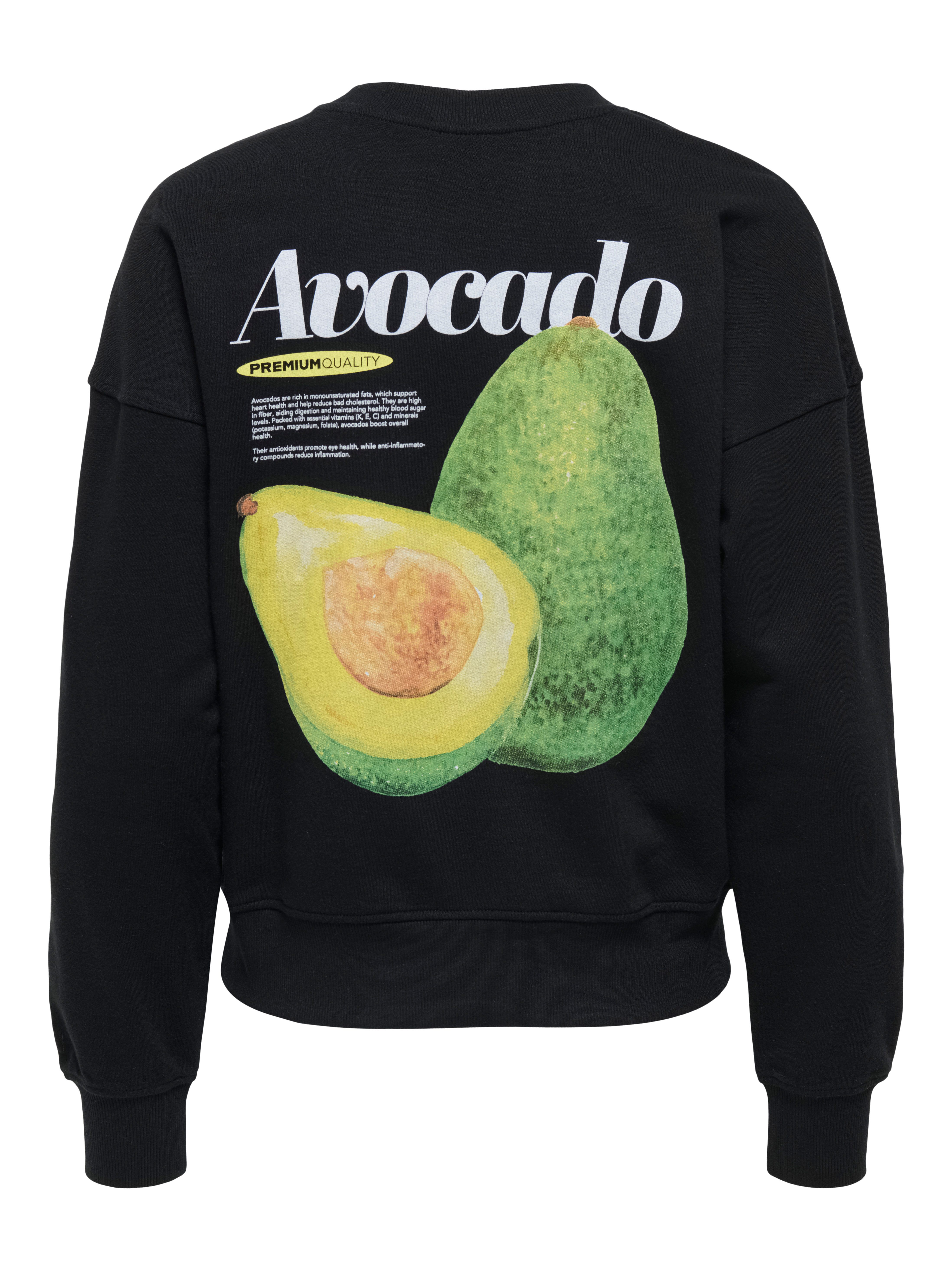 ONLY Sweatshirt ONLPHILEA L/S FRUIT O-NECK UB SWT – Bild 3 von 3