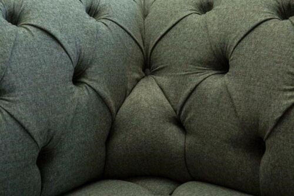 JVmoebel Sofa Polster Sofa Textil Design 2 Sitzer Chesterfield Luxus