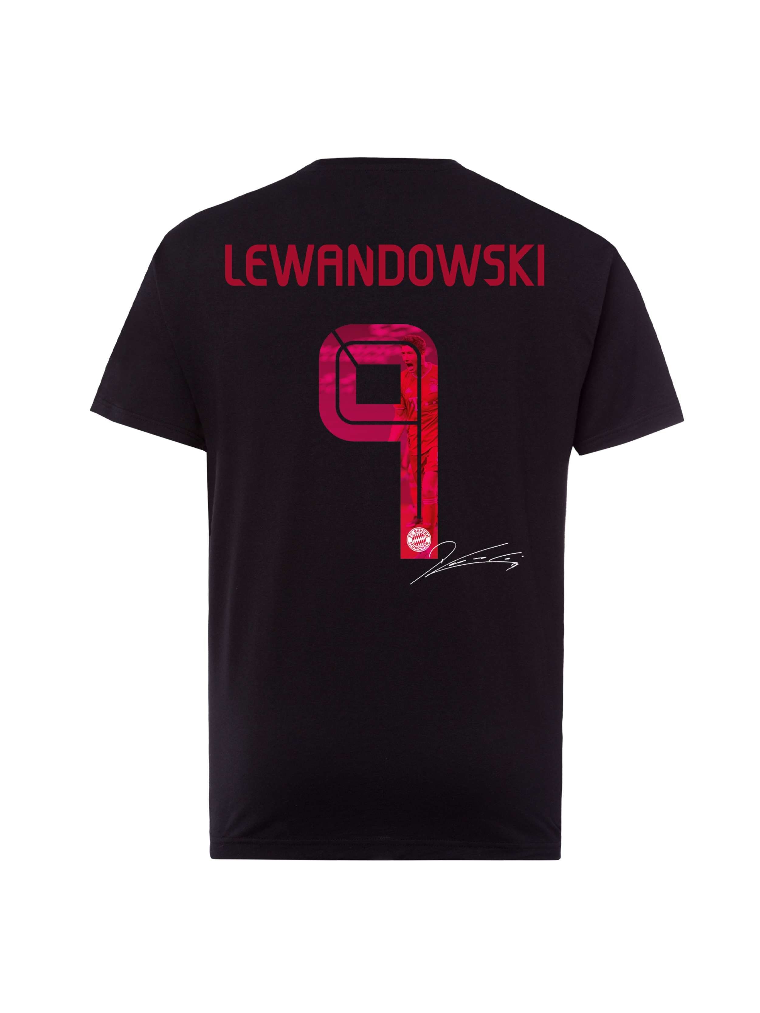 FC Bayern München T-Shirt Lewandowski 9 (1-tlg)