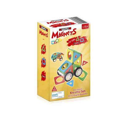 Millennium Konstruktions-Spielset »M420«, Magnets Bau Set Fahrzeug 22 Teile Magnetbausteine Kreativ-Set Baukasten Magnete, Kinder Konstruktionsspielzeug-Set, mehrfarbig