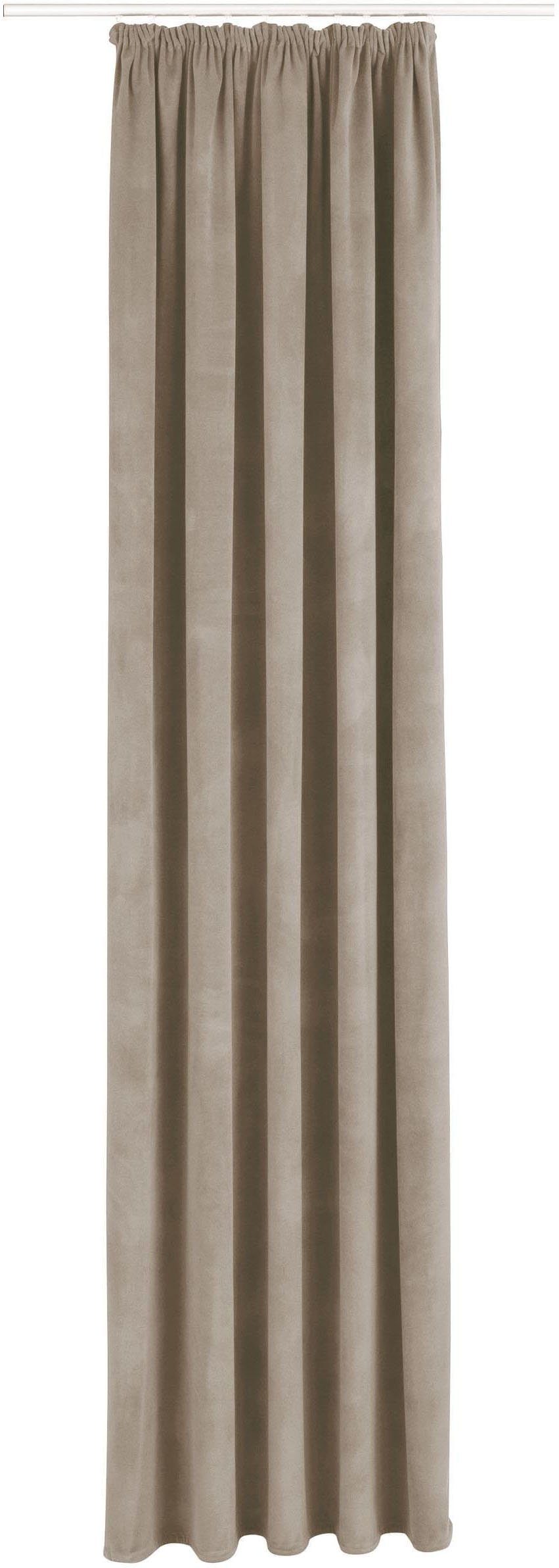 Bruno Banani Vorhang Leroy (1 St), Kräuselband, blickdicht, Samt, einfarbig günstig online kaufen