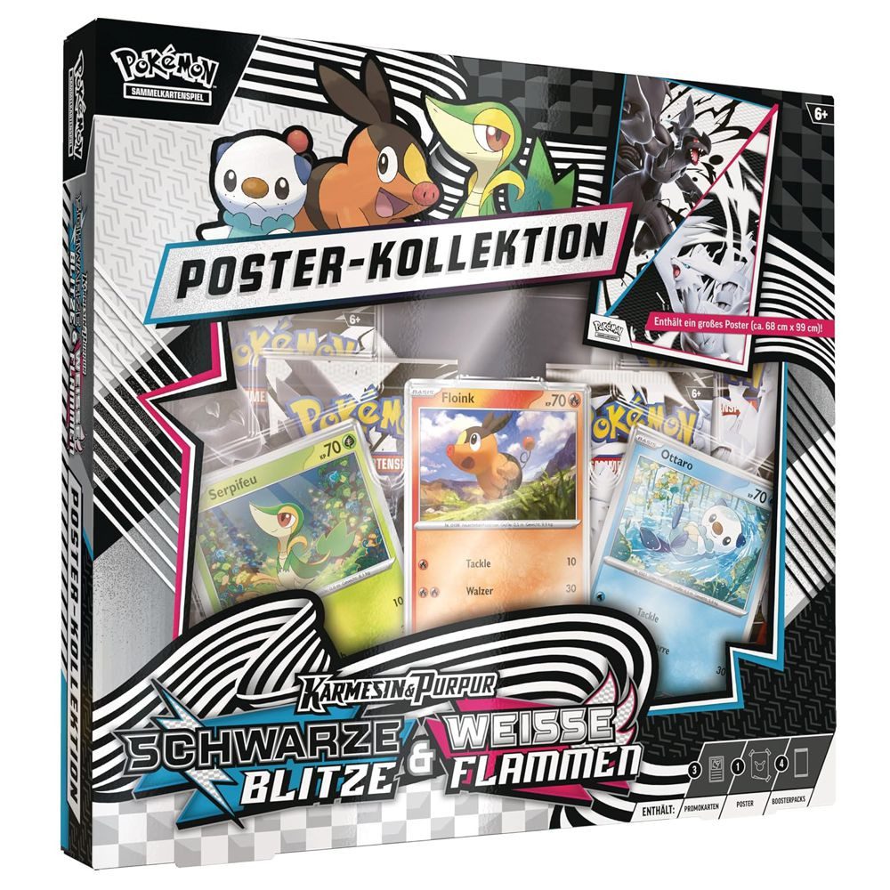 POKÉMON Sammelkarte Poster-Kollektion Einall Pokemon Schwarz & Weiß Karten deutsch