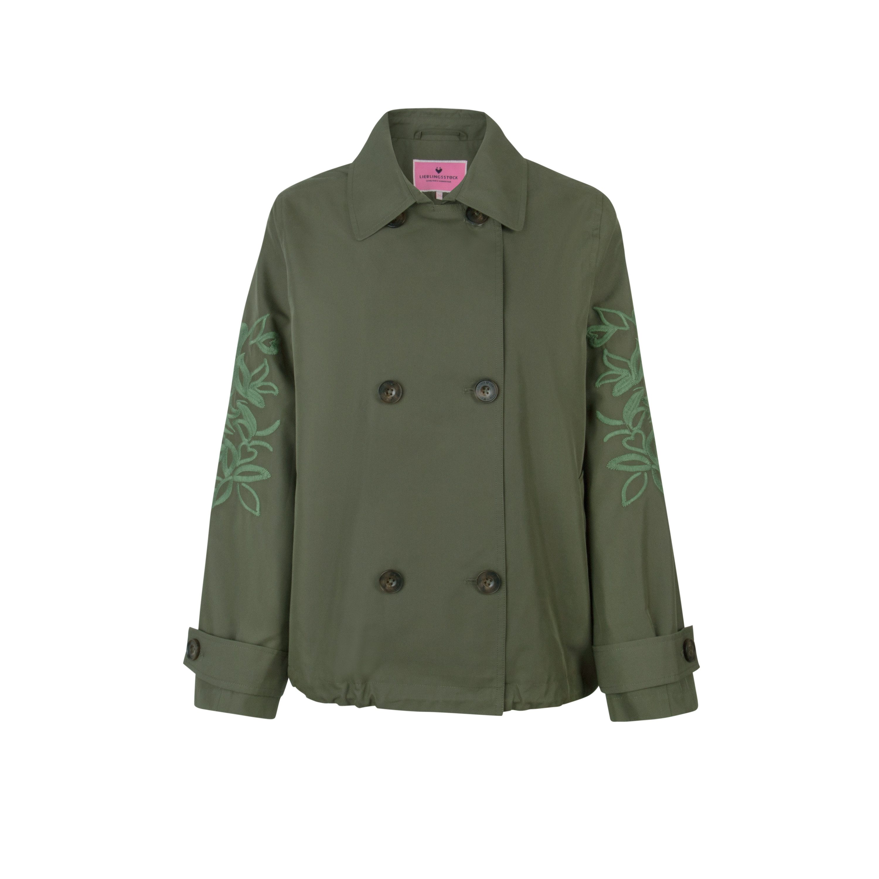 Lieblingsstück Kurzjacke IniaL mit Stickerei am Ärmel