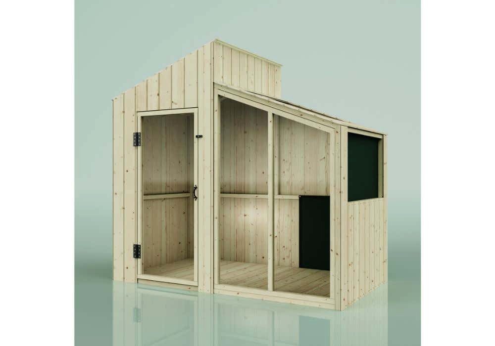 OutdoorToys Spielhaus Milchstraße, aus Holz Inkl. Fußboden