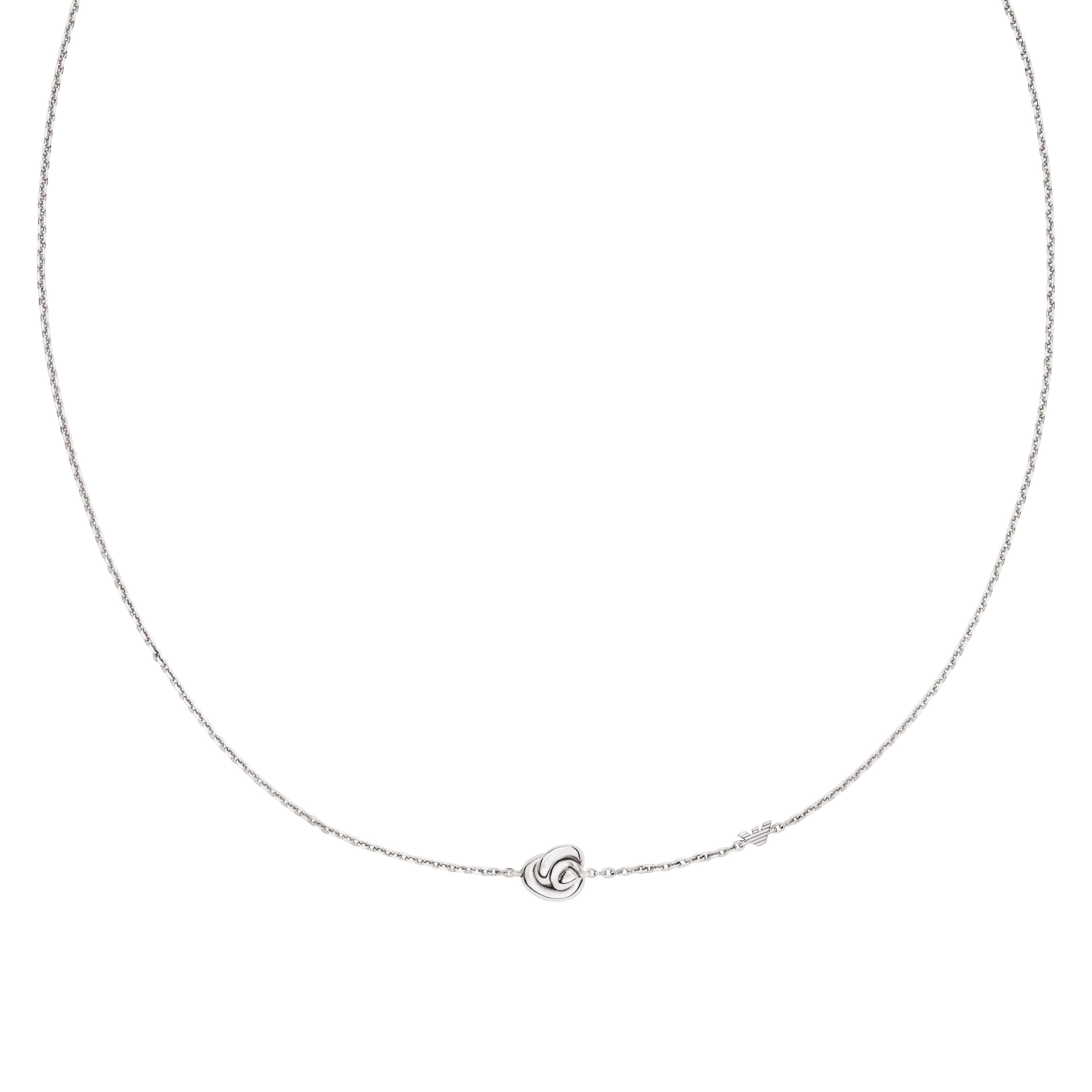 Emporio Armani Kette mit Anhänger Schmuck Geschenk Silber 925 Knoten-Optik