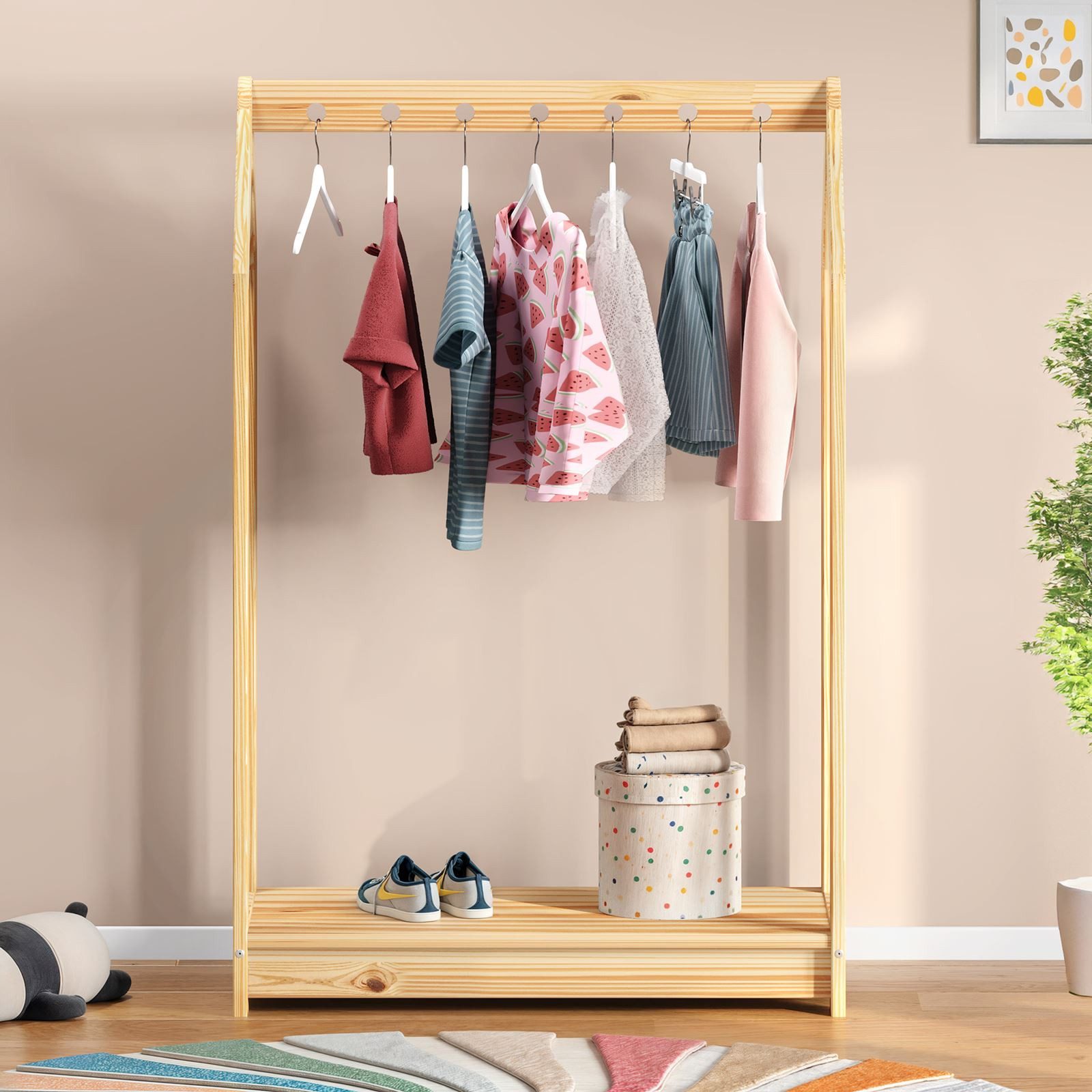 IDIMEX Kinderkleiderschrank SALLY Kinderkleiderständer kinderzimmer Gardero günstig online kaufen
