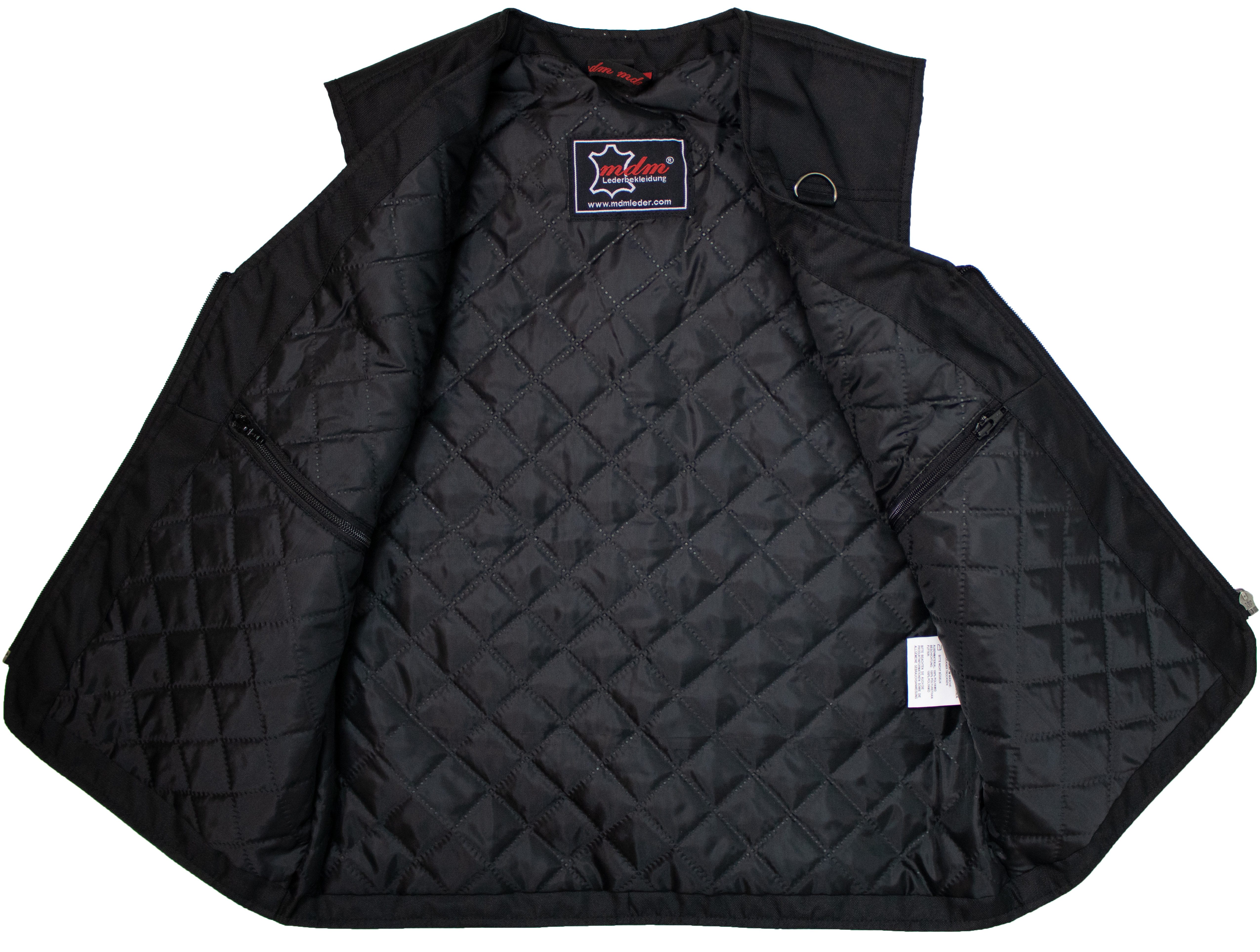 MDM Anglerweste Herren Outdoor Weste Schwarz viele Taschen Angler Freizeit Viele Taschen (Multi-Pocket-Design)