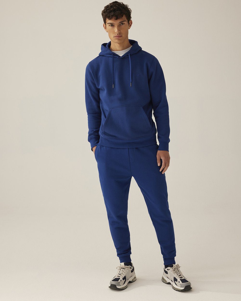 WE Fashion Jogginghose (1-tlg) Kobaltblau