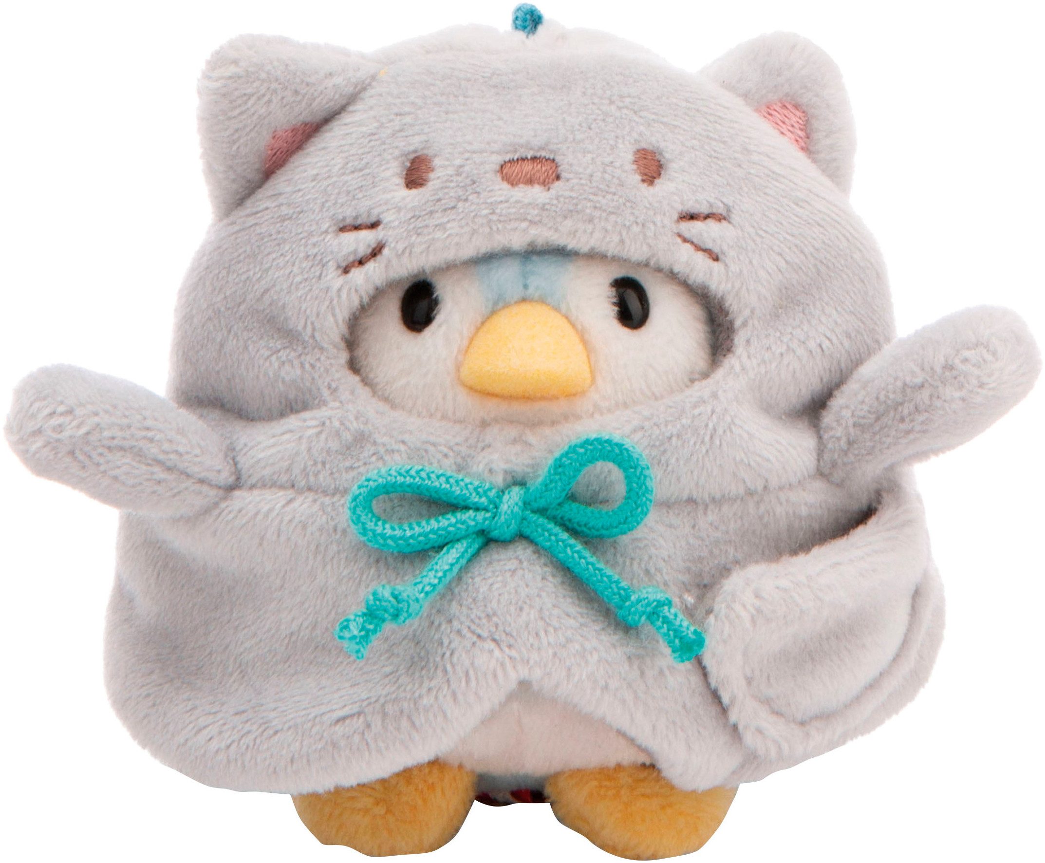 Nici Kuscheltier mymochi, Pinguin Waddle, 8 cm, mit Ente und Katzenkostüm, in Geschenkbox