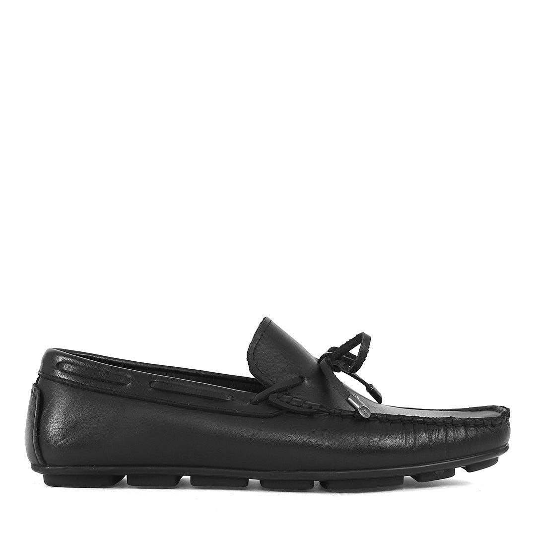 Herren Mokassins – Klassische Leder Loafer mit Schleife Loafer