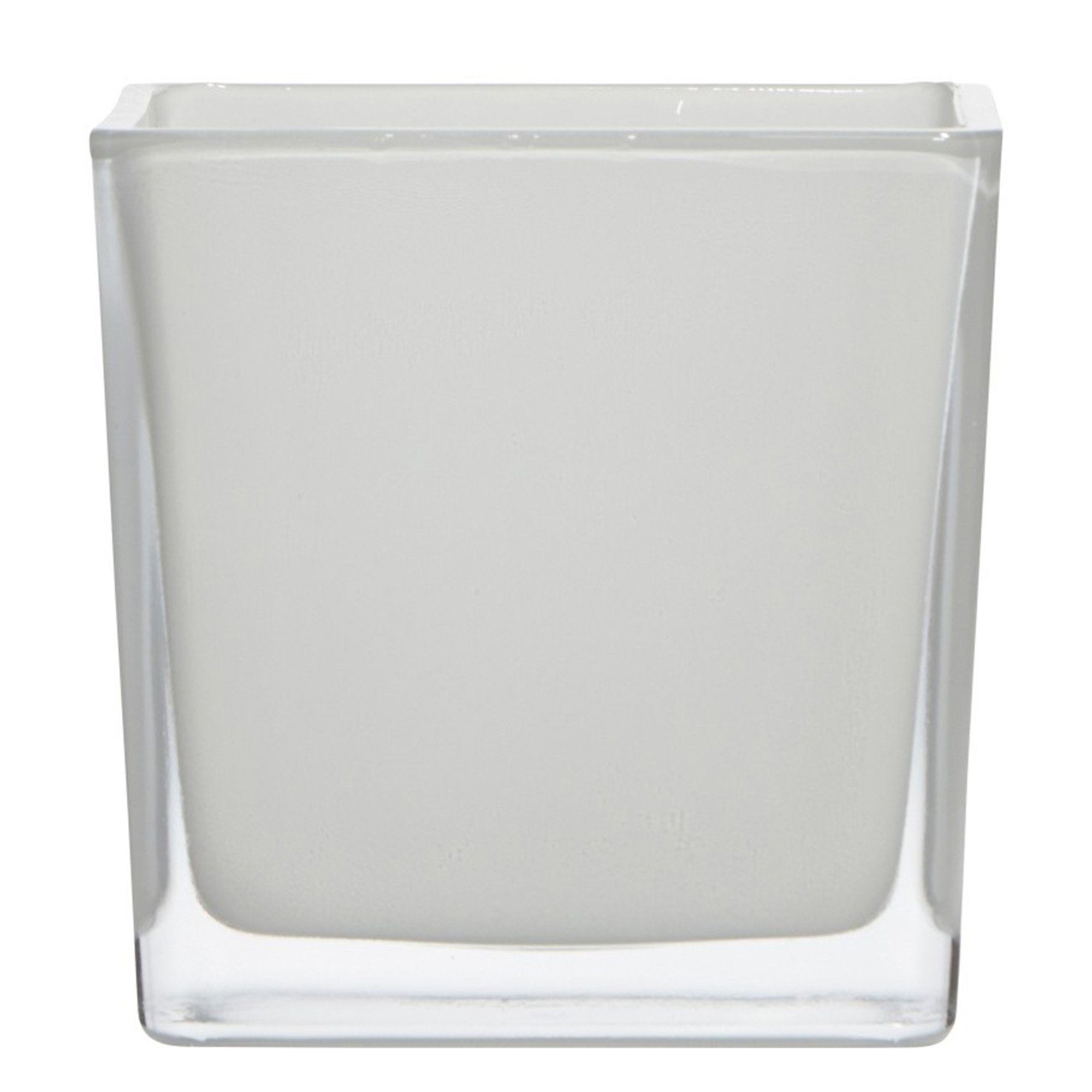Hakbijl Glass Tischvase Glasvase Cubic klar Quadratisch 12 x12 x 12cm (1 St), Spülmaschinenfest
