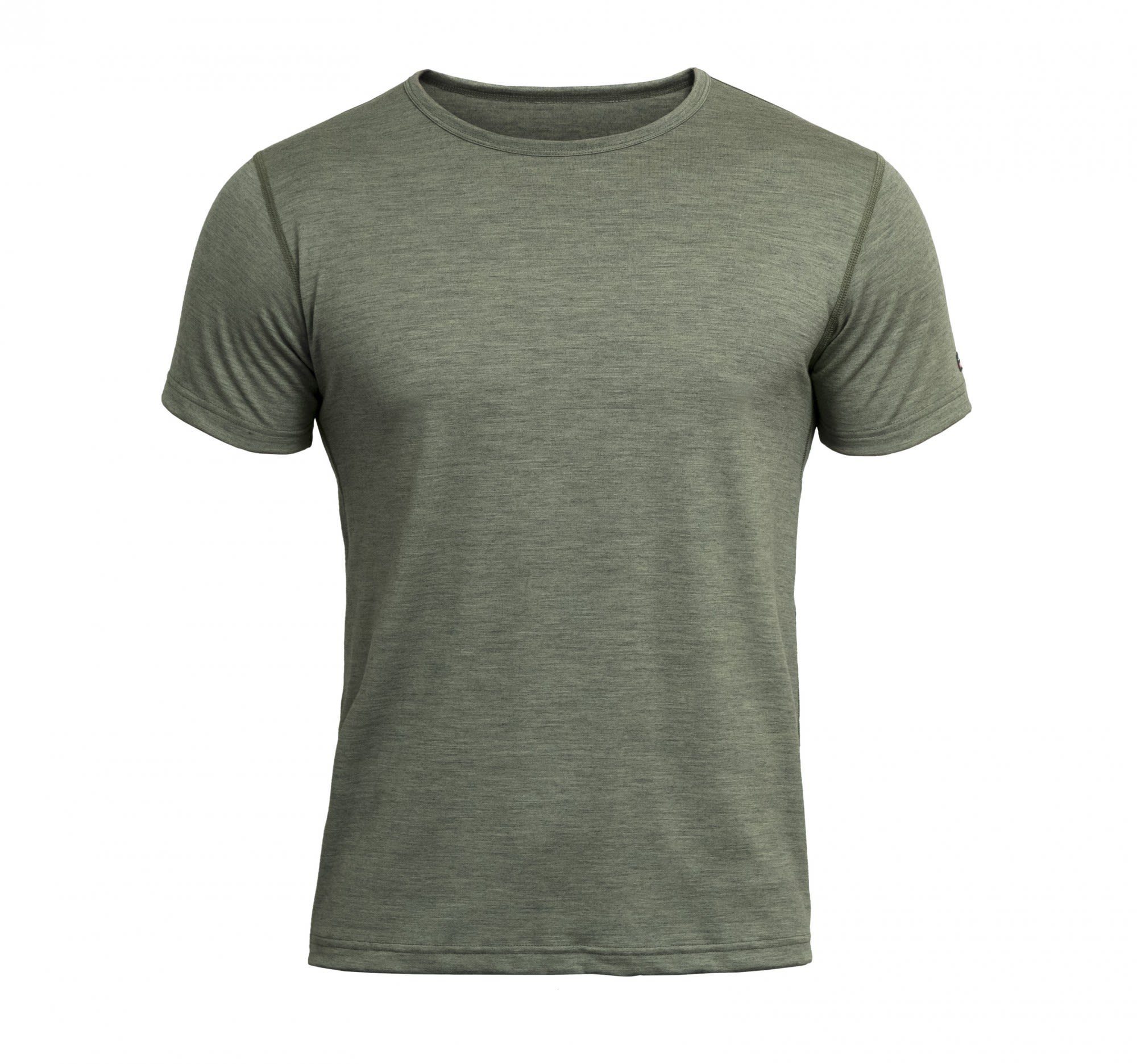 Devold Langarmbluse Devold M Breeze Merino 150 T-shirt Herren Lichen Melange