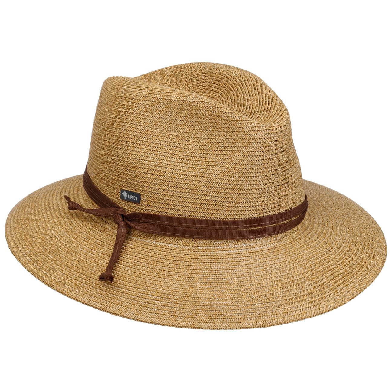 Lipodo Sonnenhut (1-St) Strohhut mit Ripsband, Made in Italy