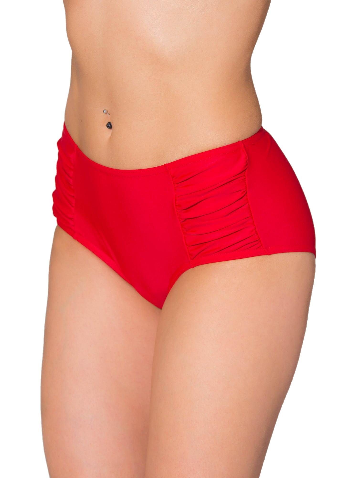 Aquarti Bikini-Hose Aquarti Damen Bikinihose Hotpants mit seitlichen Raffungen