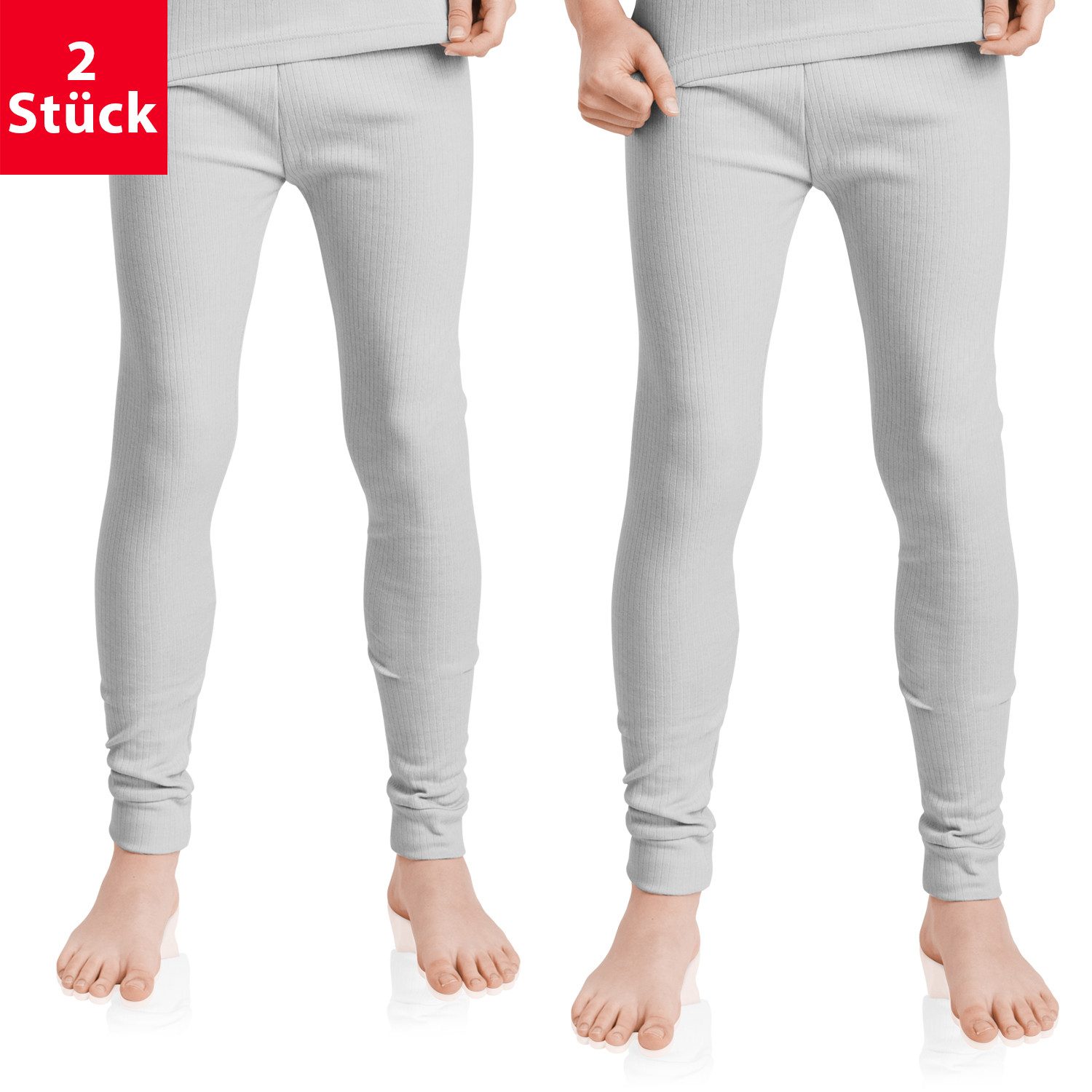 celodoro Thermounterhose 2er Pack Lange Kinder Thermo Unterhose Winter Unterwäsche